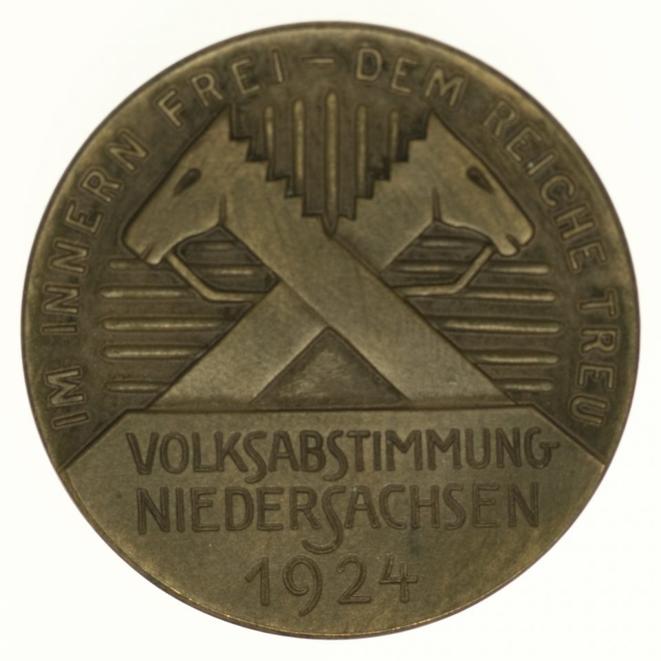 Weimarer Republik Bronzemedaille 1924 Pro Aurum Numismatik