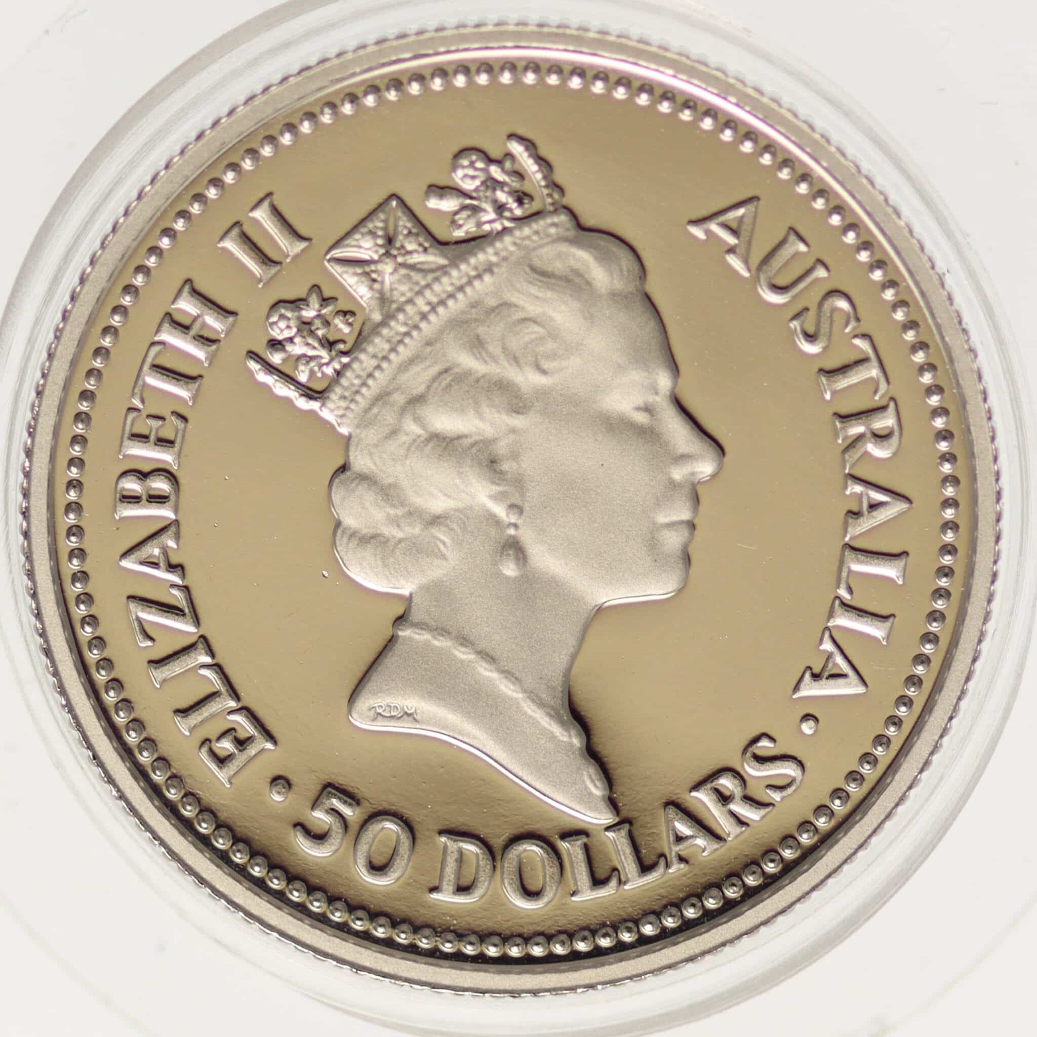 australien - Australien Elisabeth II. 50 Dollars 1988 1/2 OZ Koala