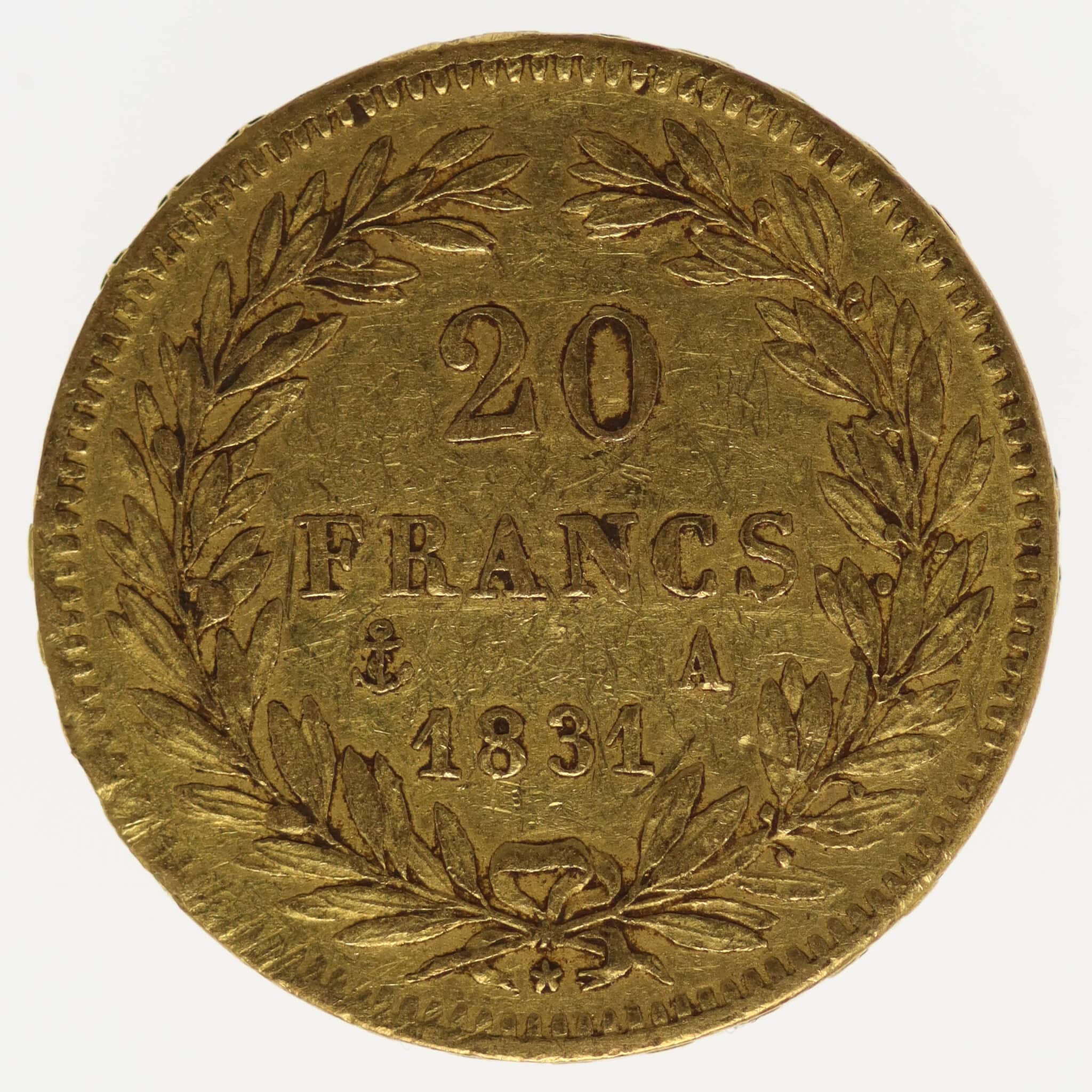 frankreich - Frankreich Louis Philippe I. 20 Francs 1831 A