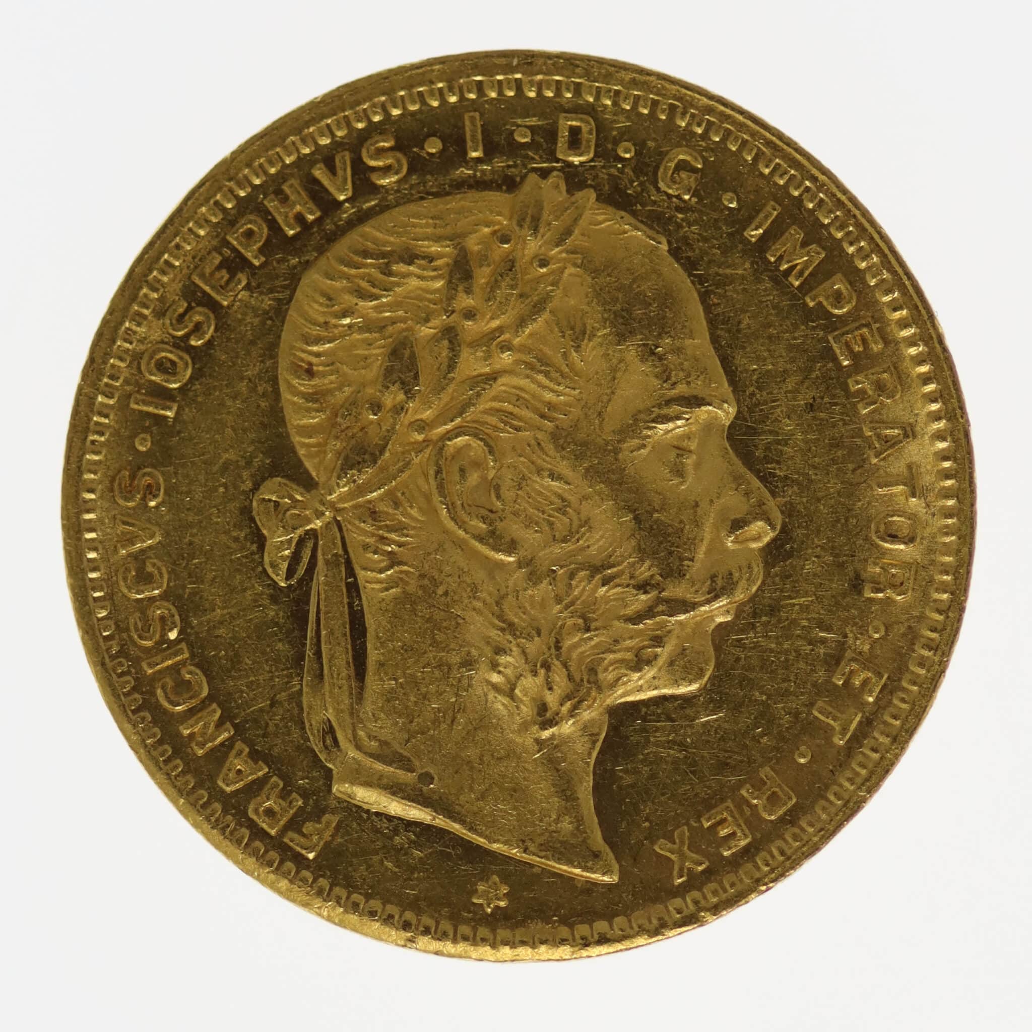 oesterreich - Österreich Kaiserreich Franz Joseph I. 8 Gulden 1885