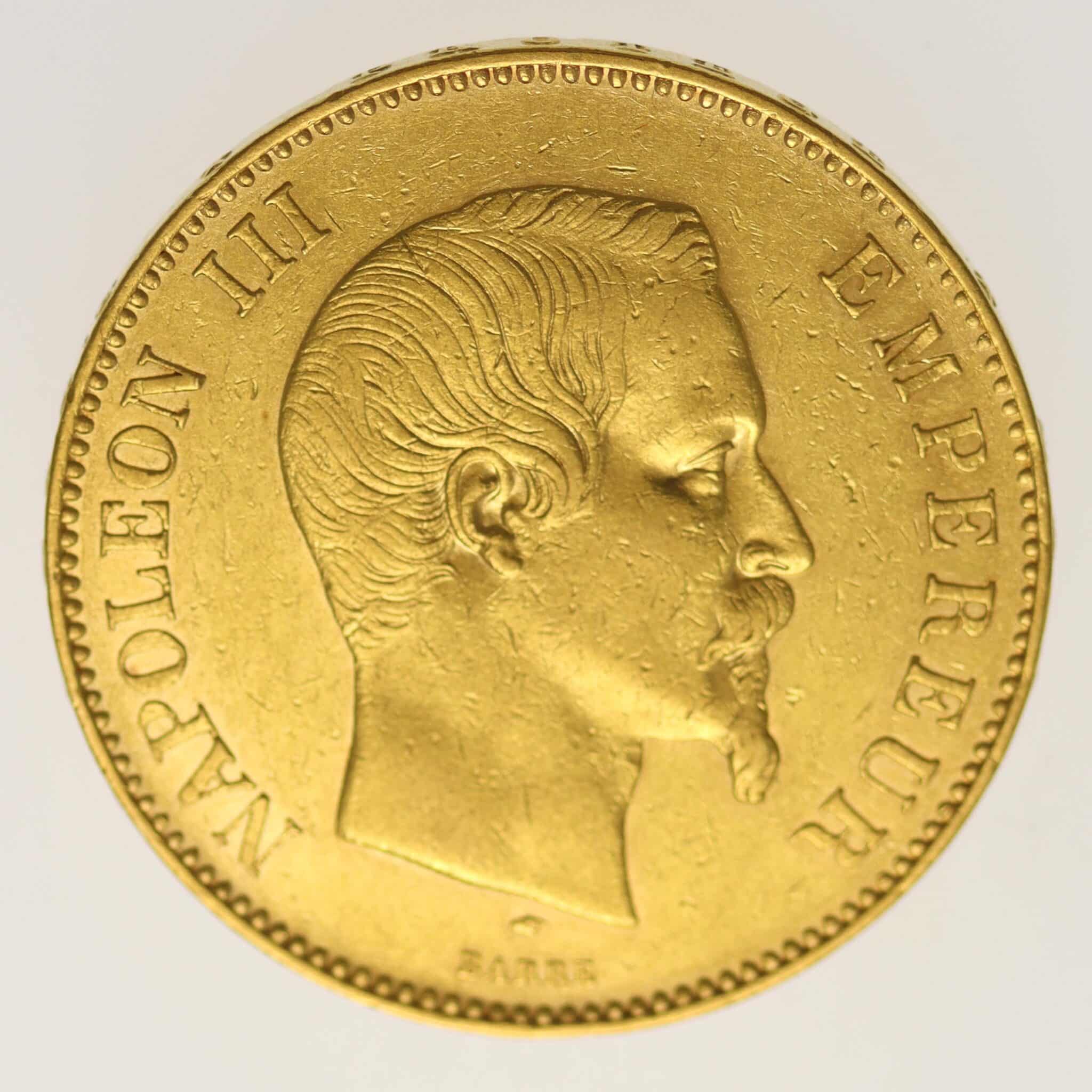 frankreich - Frankreich Napoleon III. 100 Francs 1855 A