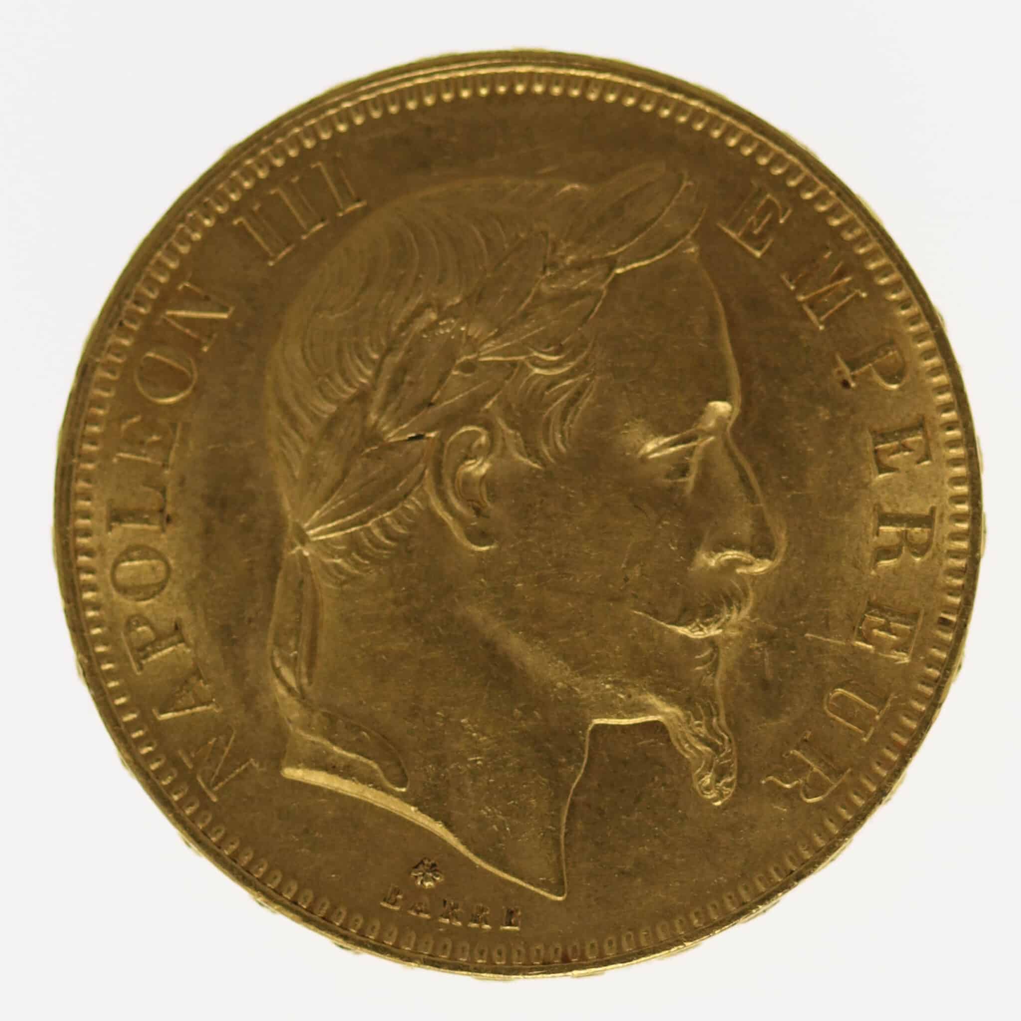 frankreich - Frankreich Napoleon III. 50 Francs 1865 A
