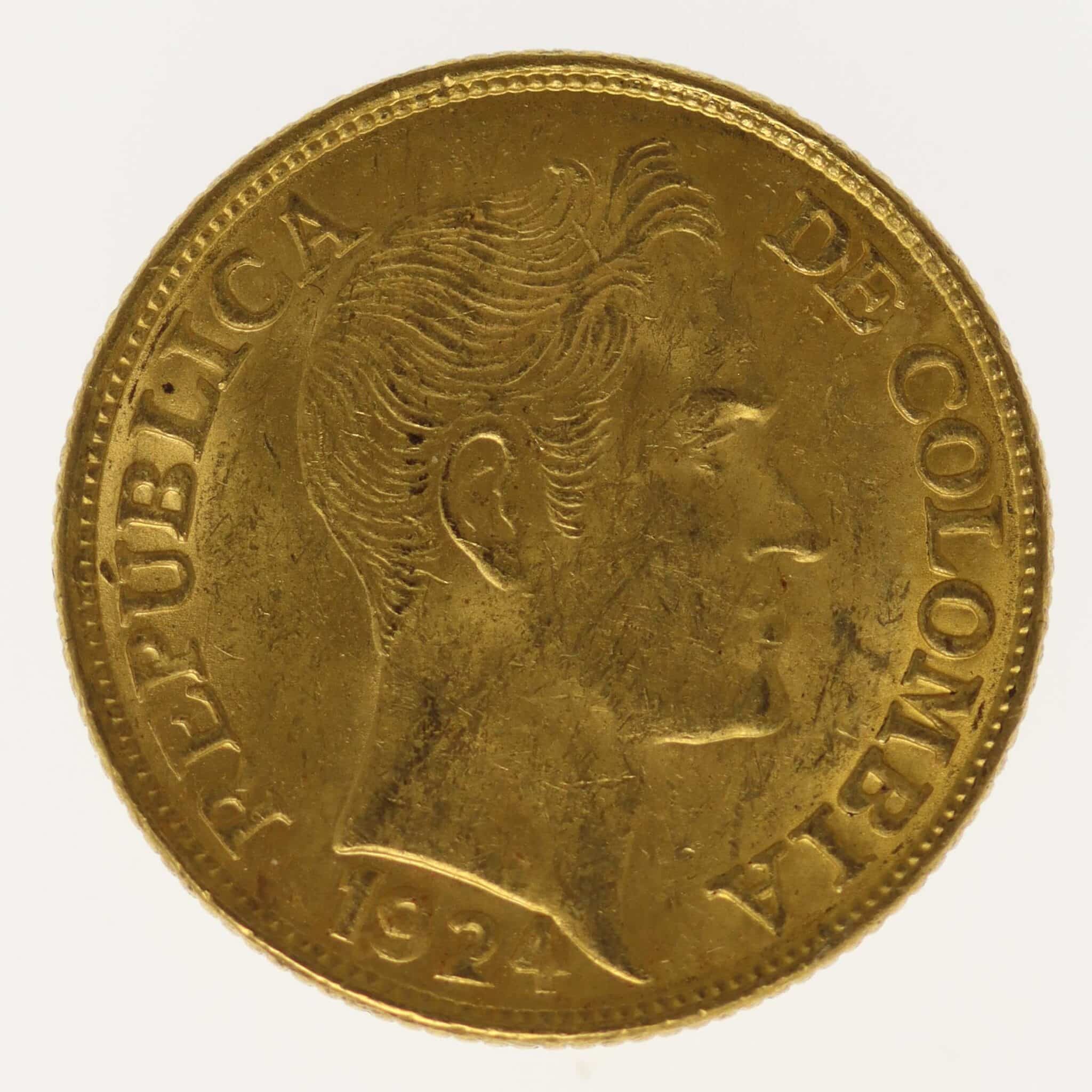 kolumbien - Kolumbien 5 Pesos 1924