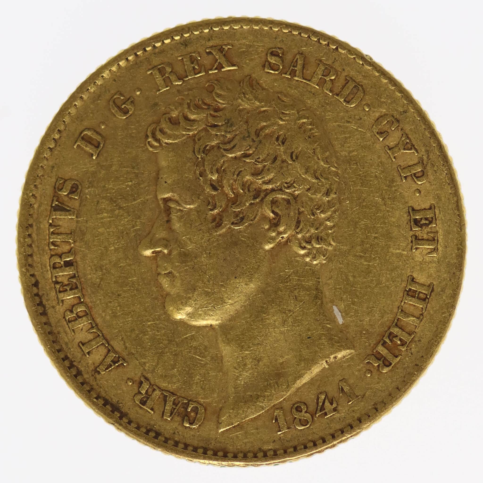 italien - Italien Sardinien Karl Albert 20 Lire 1841