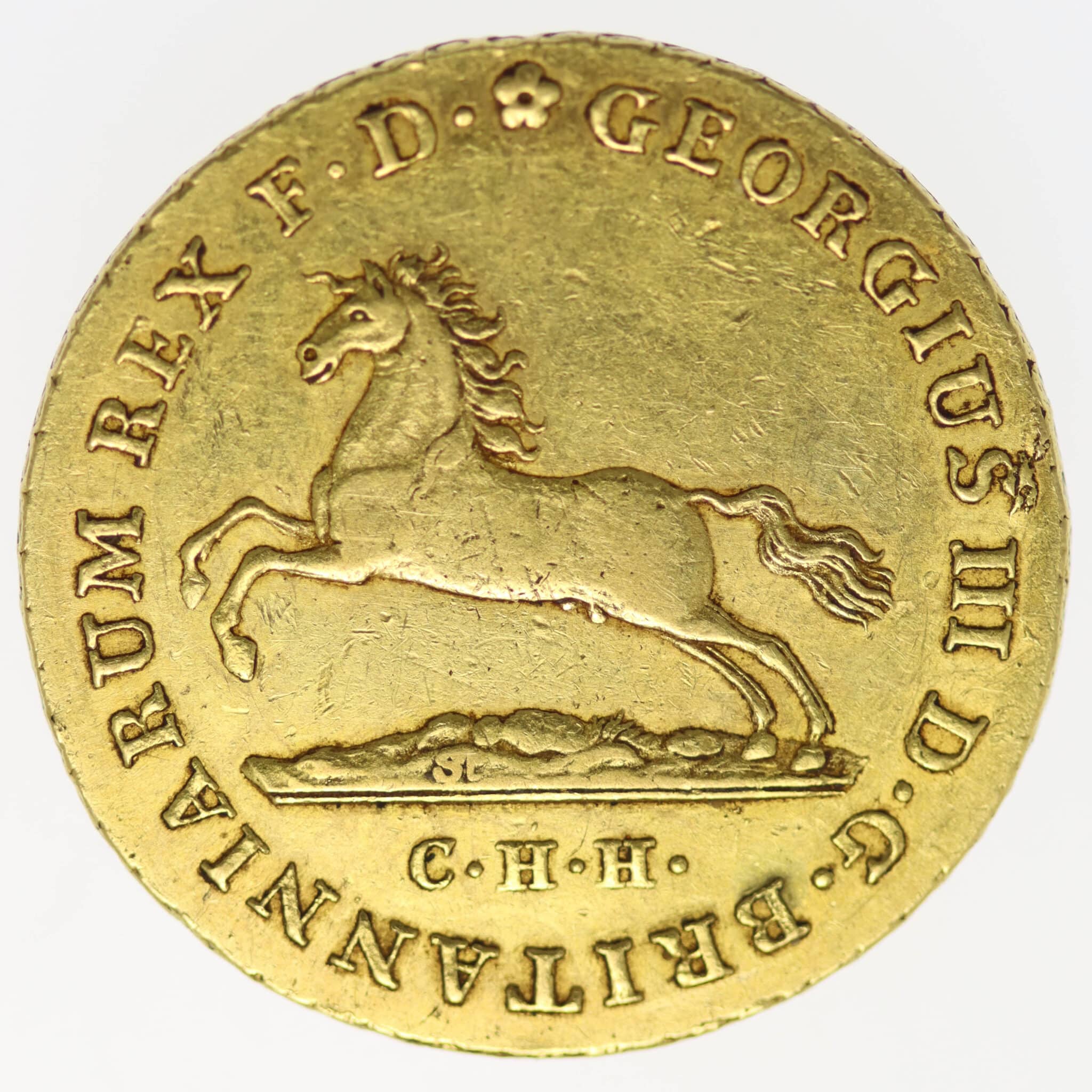 altdeutschland - Braunschweig Calenberg Hannover Georg III. 10 Taler 1814 C.H.H.