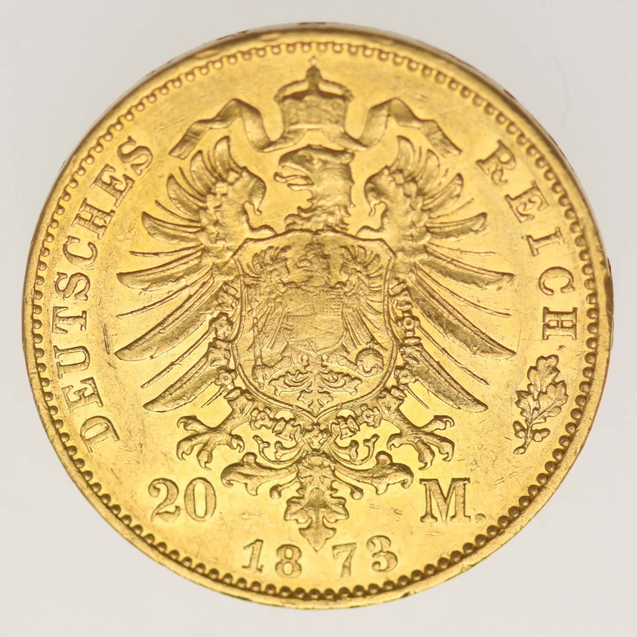 deutsches-kaiserreich-ab-1871 - Hessen Ludwig III. 20 Mark 1873