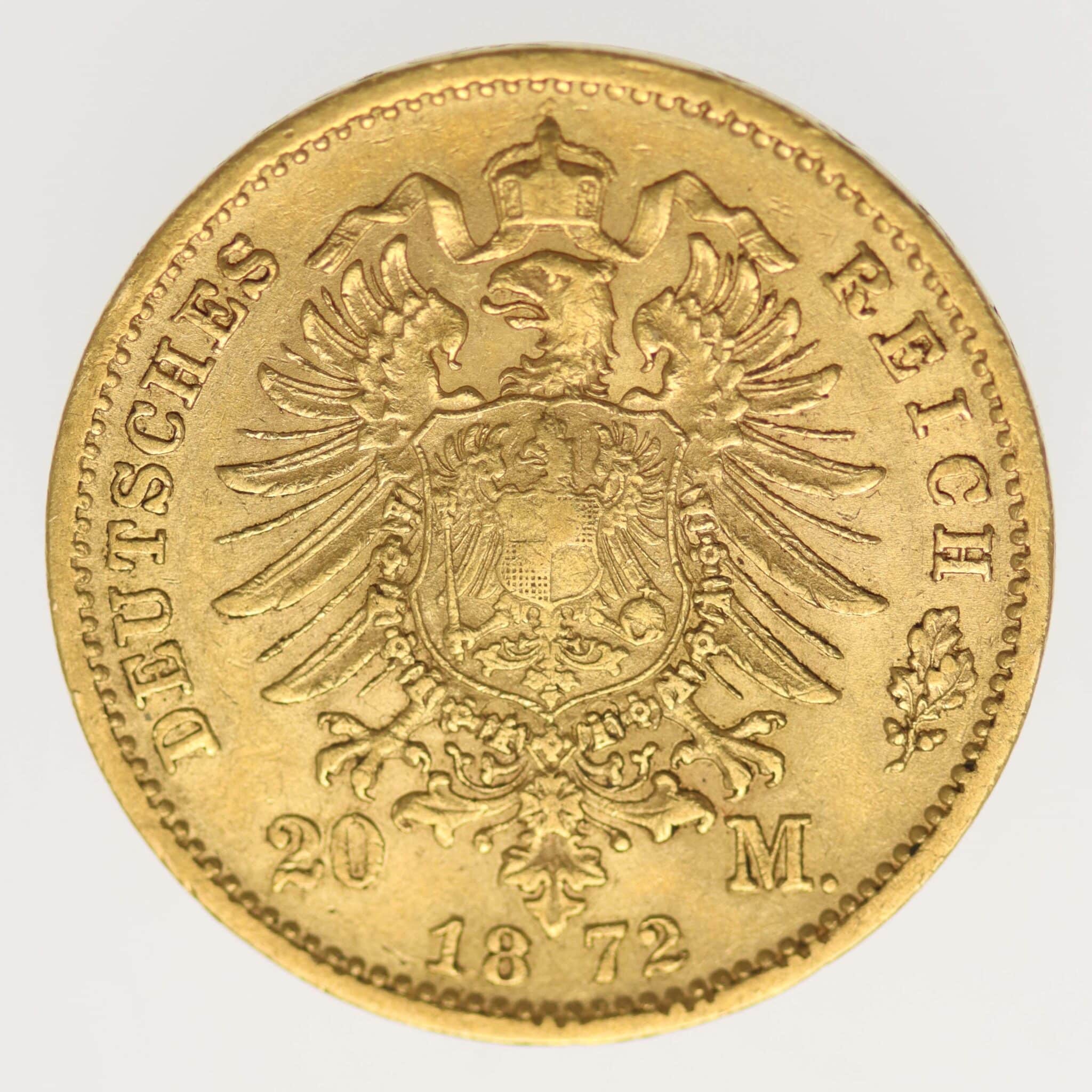 deutsches-kaiserreich-ab-1871 - Sachsen Johann 20 Mark 1872