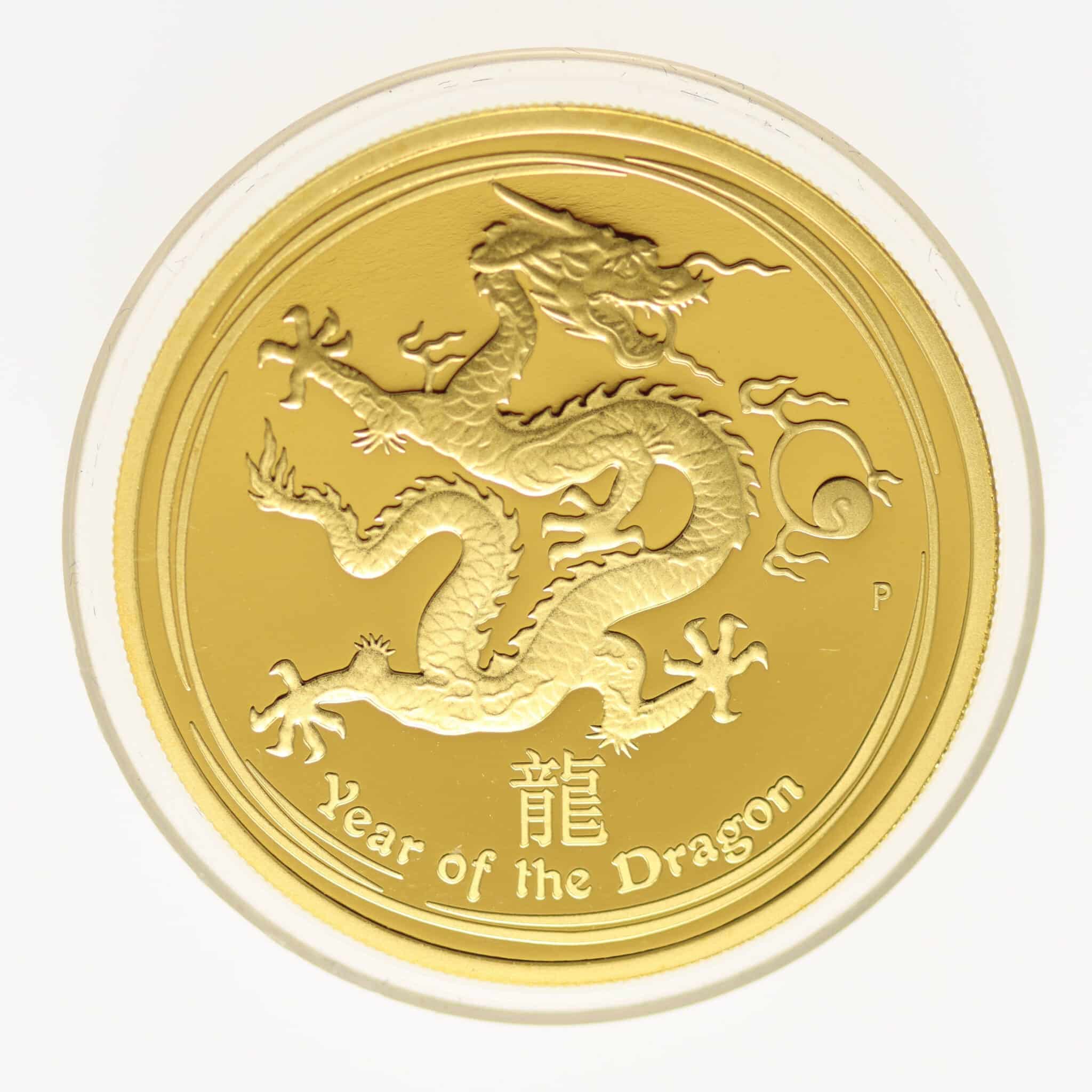 australien - Australien Elisabeth II. 100 Dollars 2012 Lunar II Drache