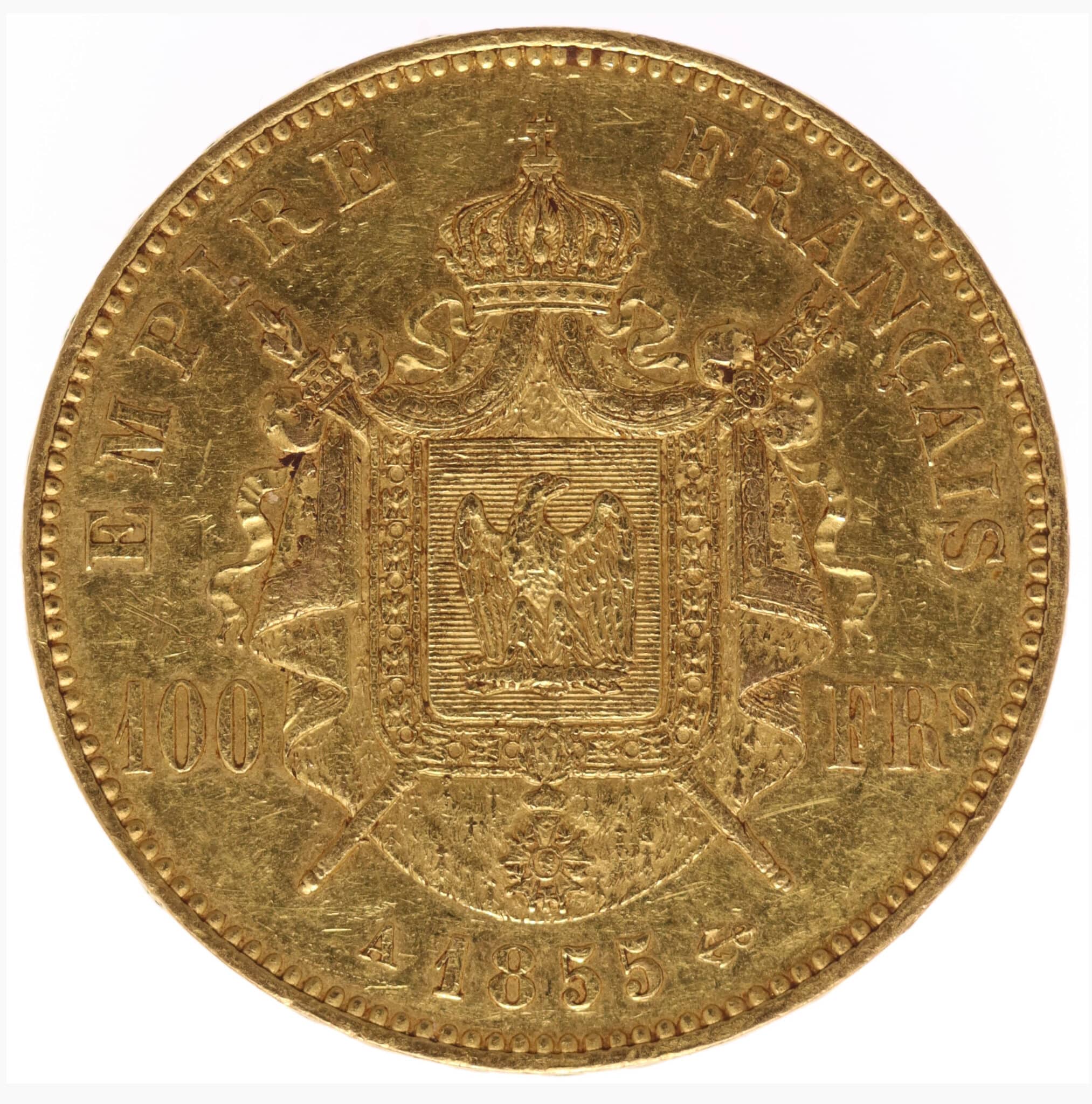 frankreich - Frankreich Napoleon III. 100 Francs 1855 A