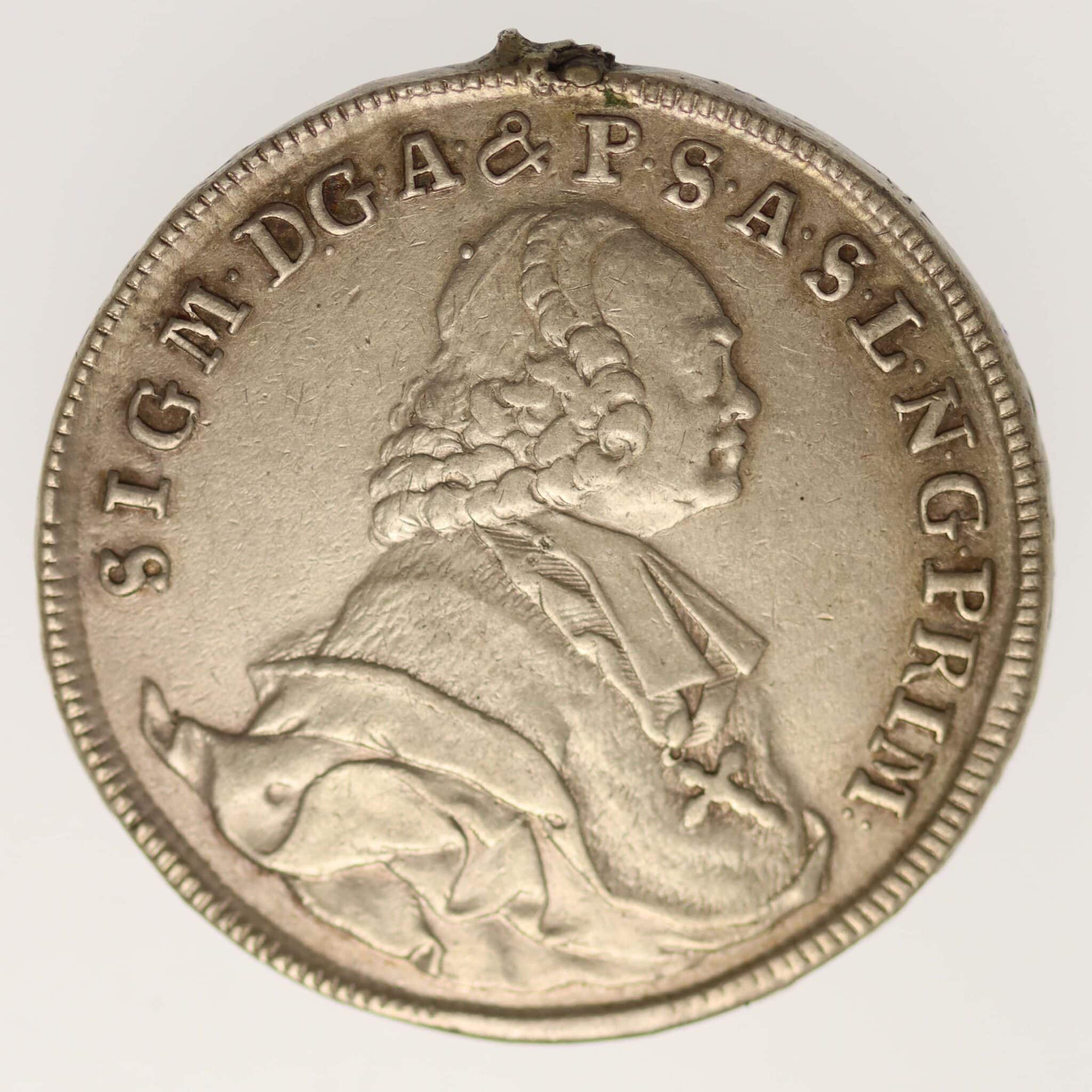 oesterreich-silbermuenzen-uebriges-europa - Österreich Salzburg Sigismund III. Graf Schrattenbach Taler 1768