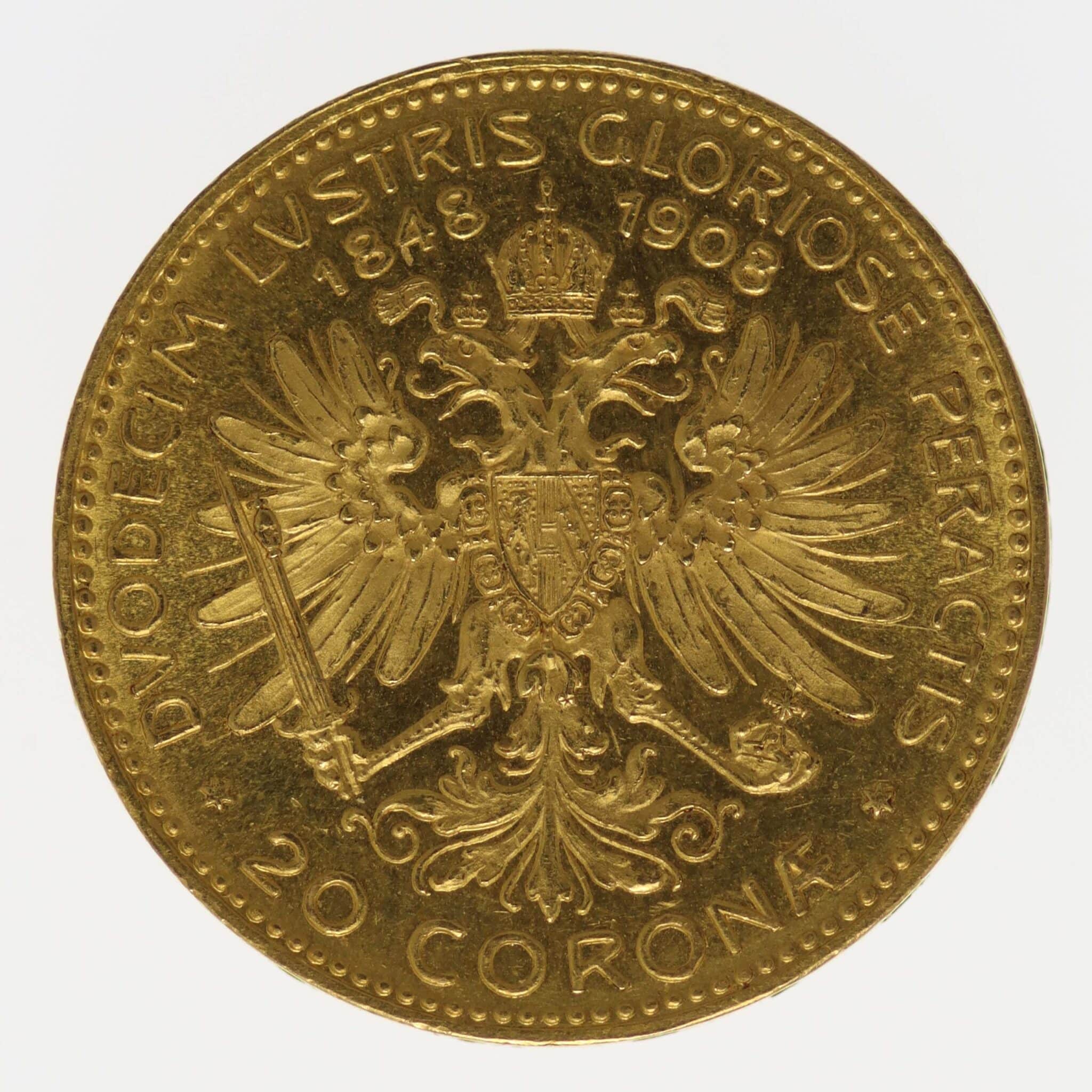 oesterreich - Österreich Kaiserreich Franz Joseph I. 20 Kronen 1908