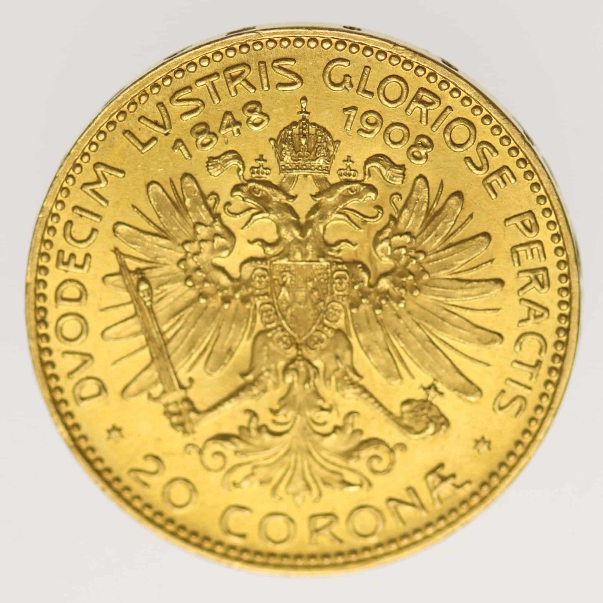 oesterreich - Österreich Kaiserreich Franz Joseph I. 20 Kronen 1908