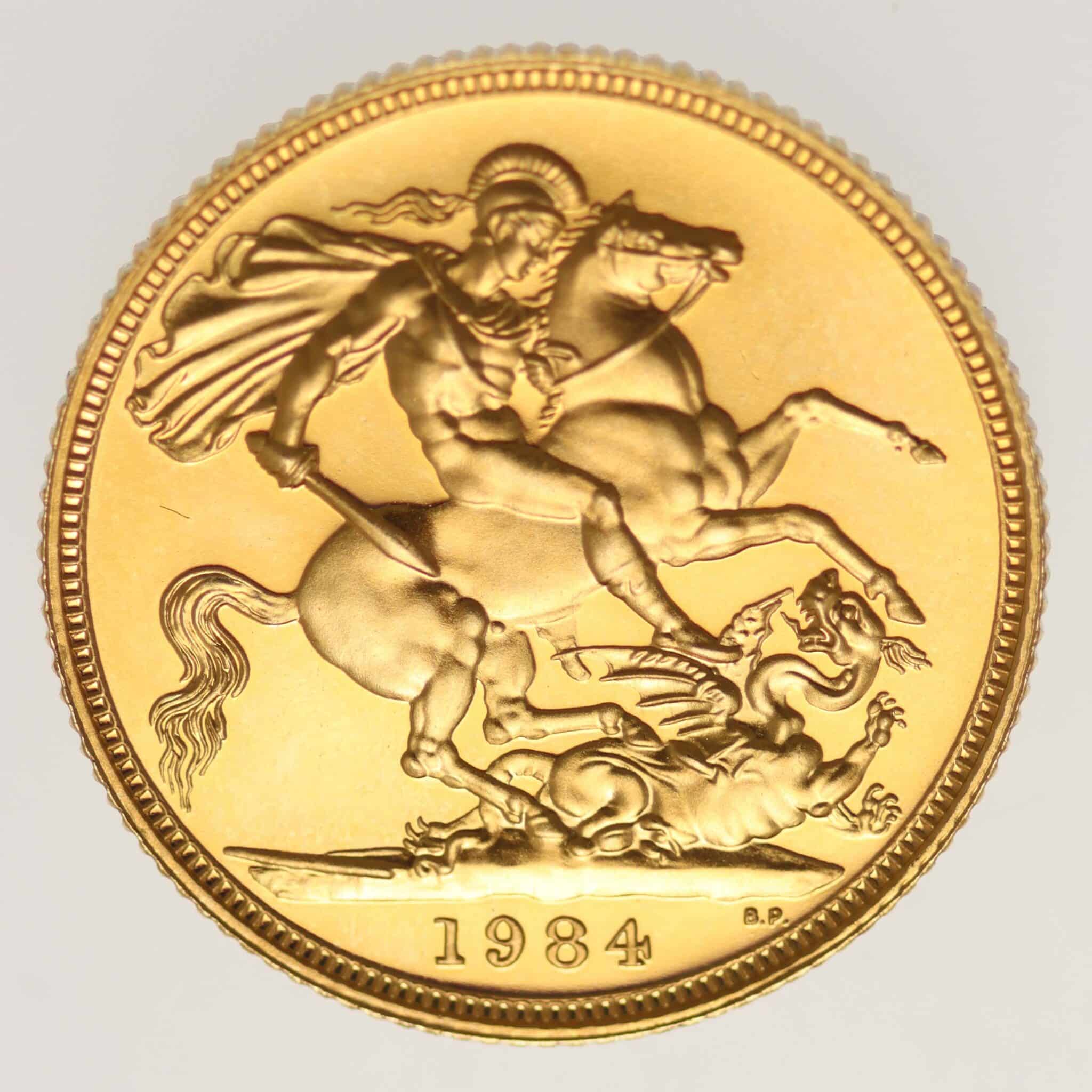 grossbritannien - Großbritannien Elisabeth II. Sovereign 1984