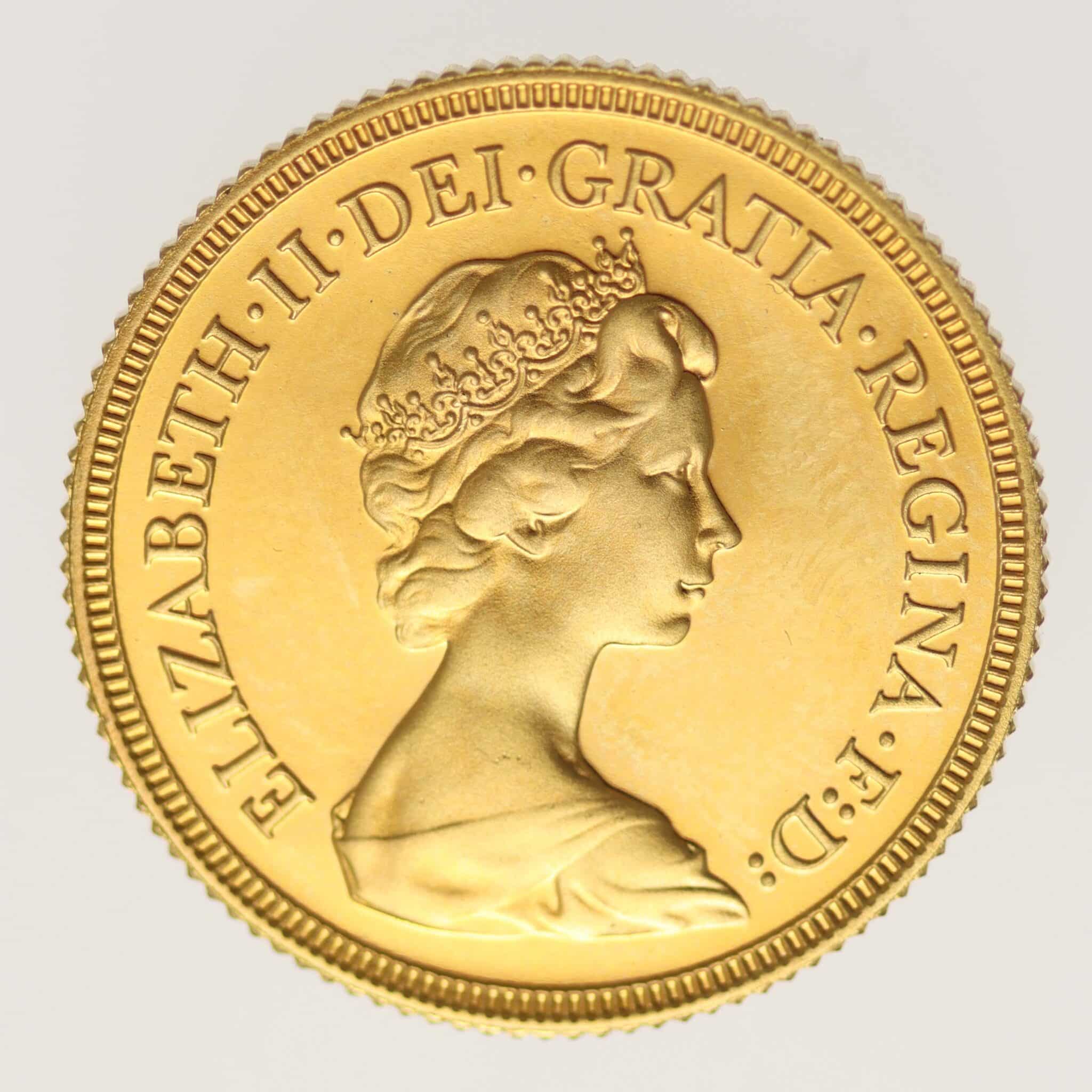 grossbritannien - Großbritannien Elisabeth II. Sovereign 1980