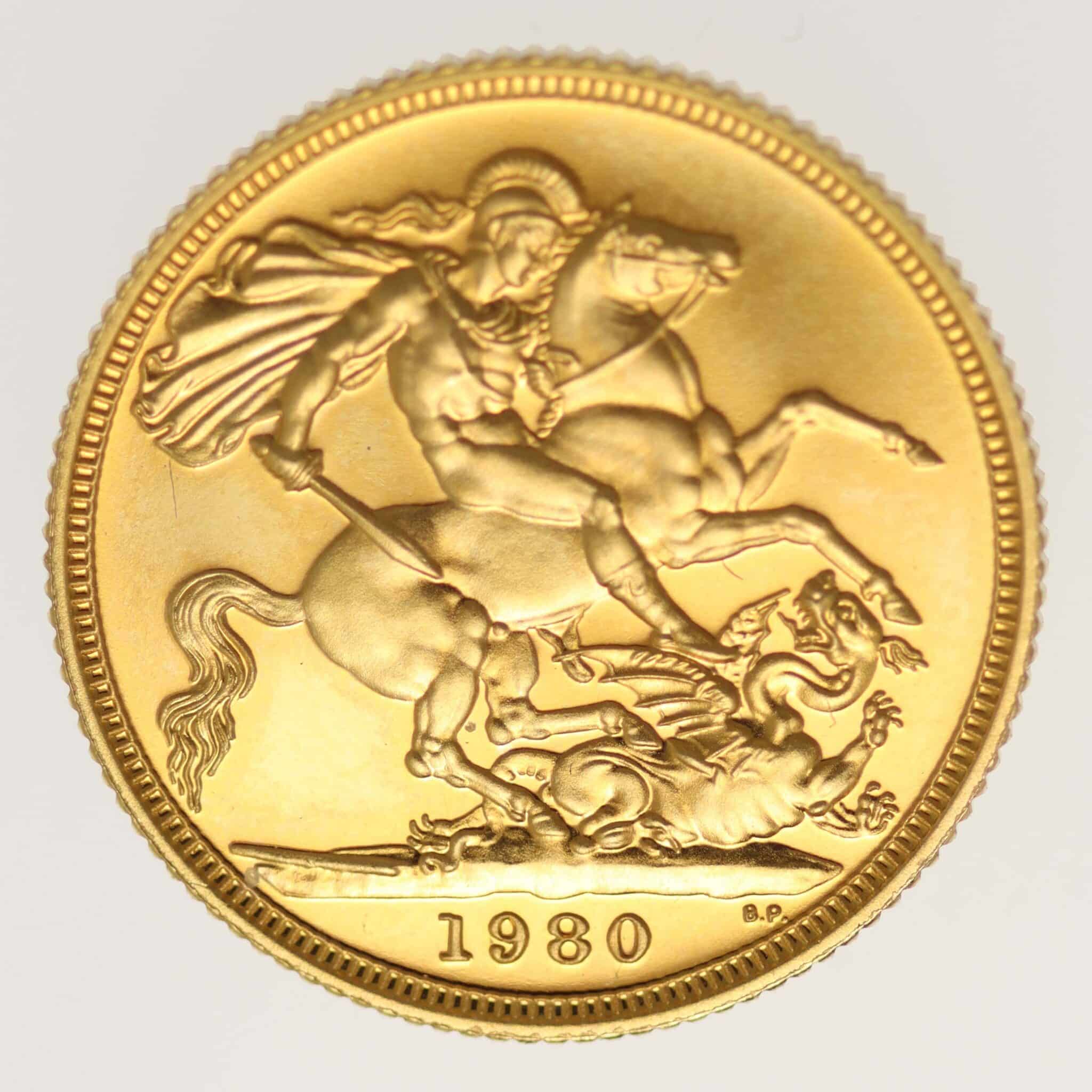 grossbritannien - Großbritannien Elisabeth II. Sovereign 1980