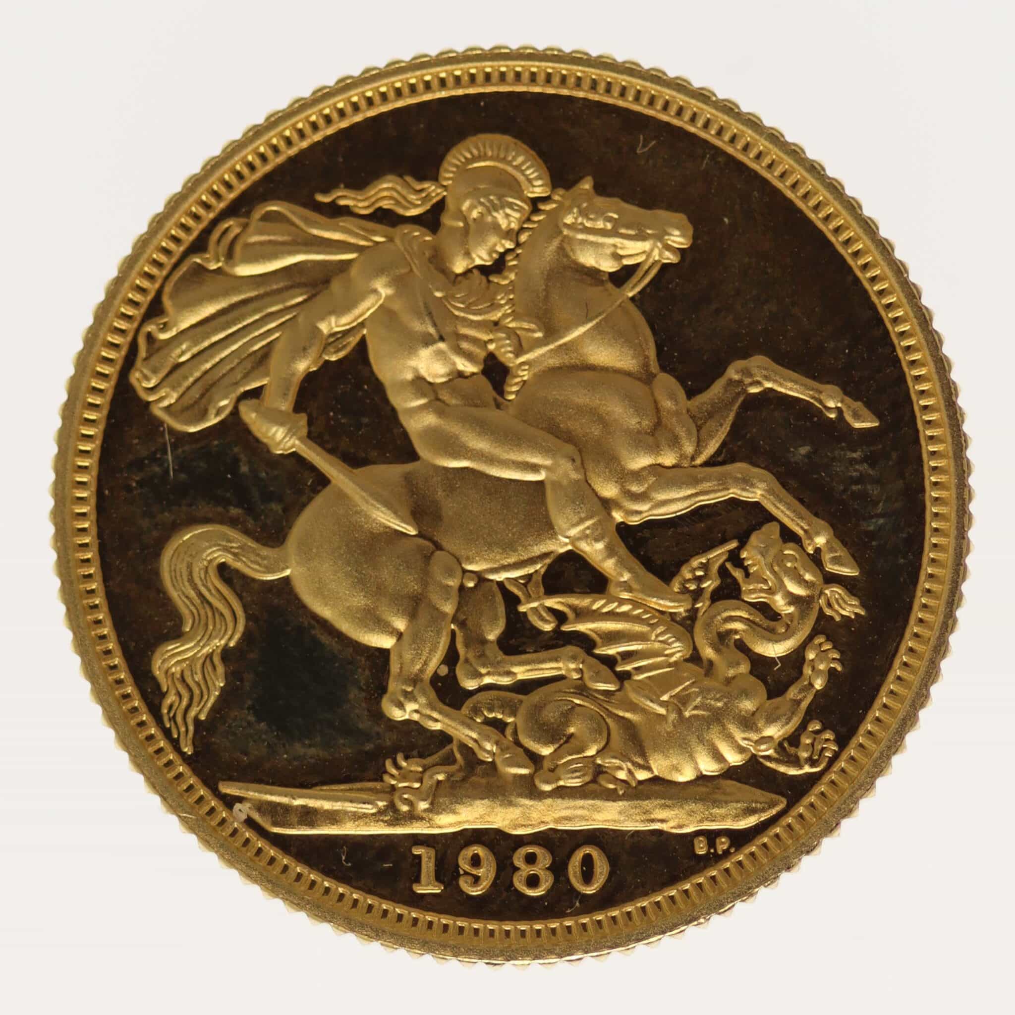 grossbritannien - Großbritannien Elisabeth II. Sovereign 1980