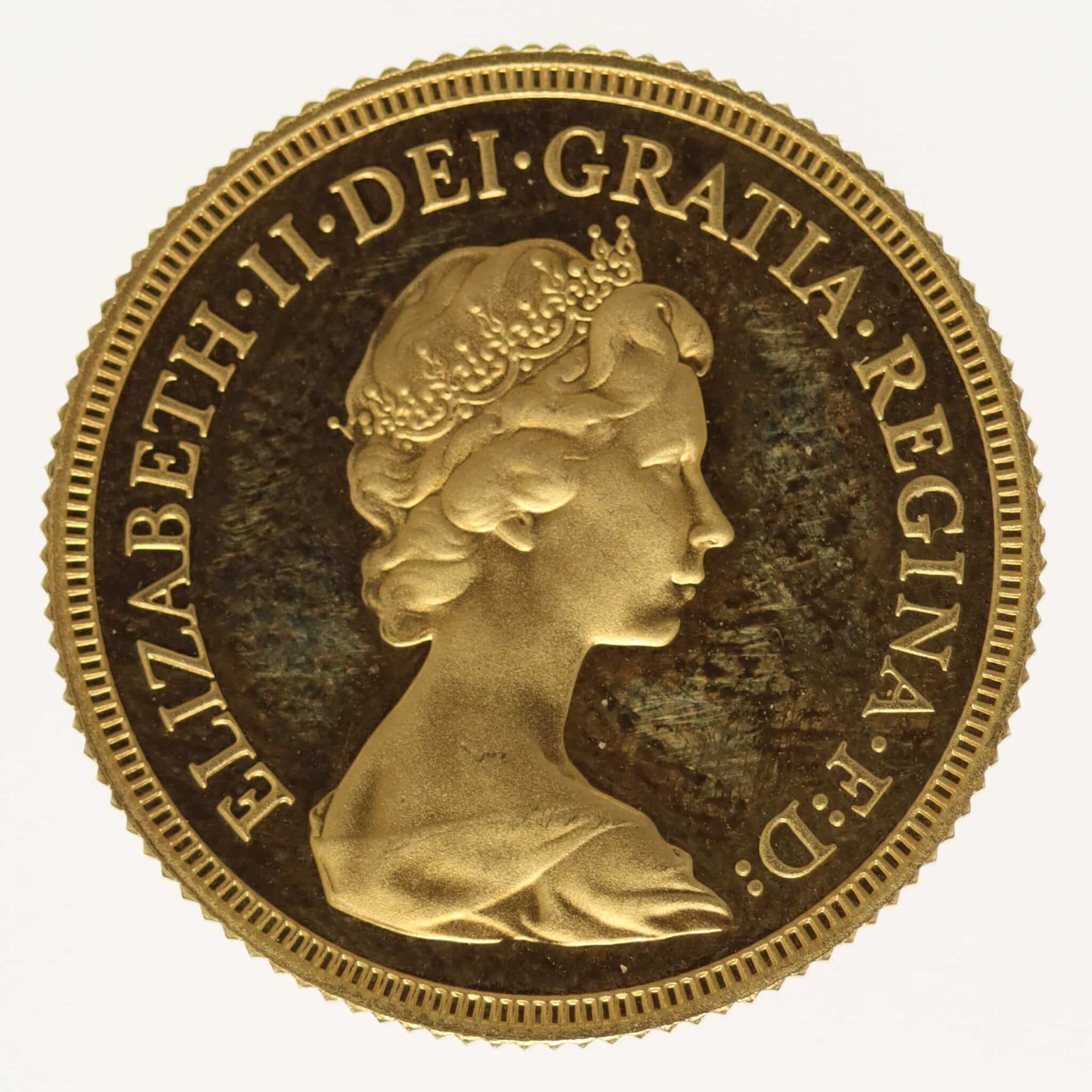 grossbritannien - Großbritannien Elisabeth II. Sovereign 1980