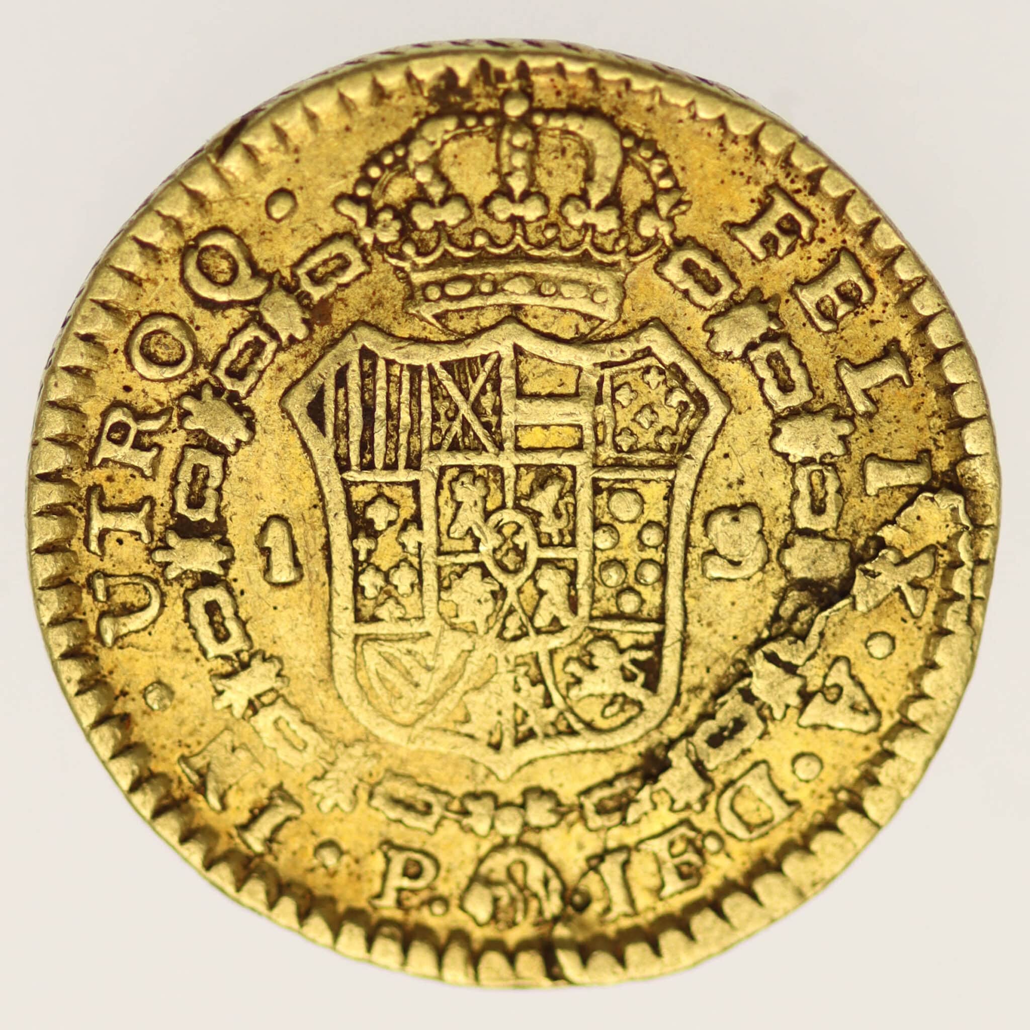 spanien - Kolumbien Carlos IV. Escudo 1792