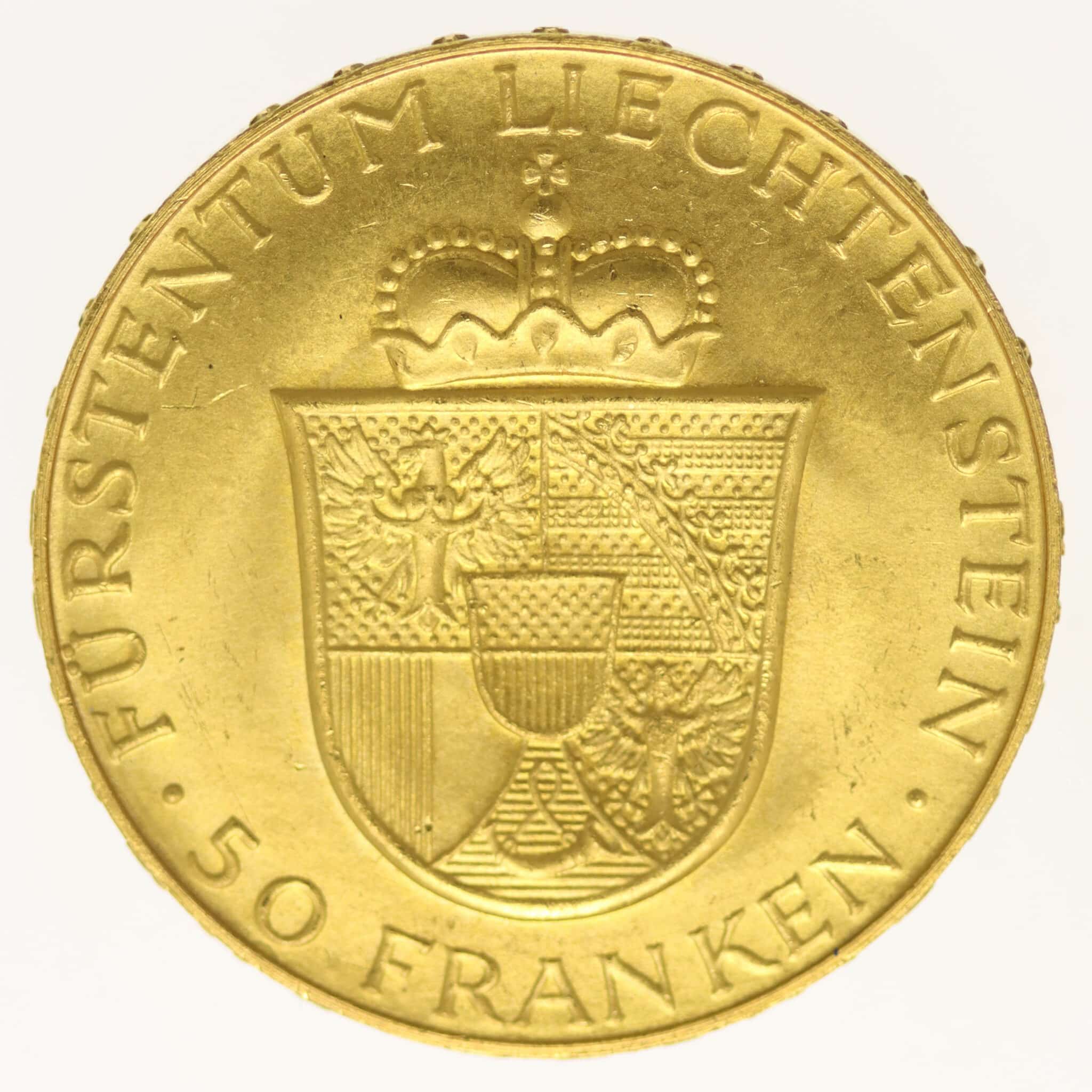 liechtenstein - Liechtenstein Franz Joseph II. 50 Franken 1956