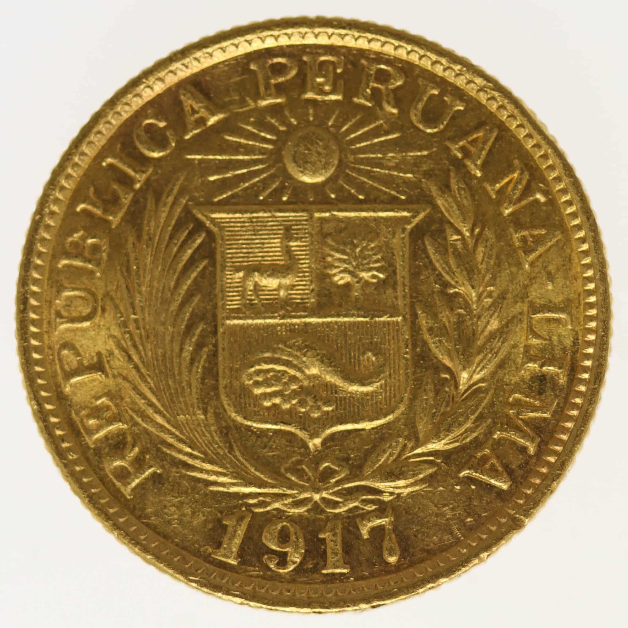 peru - Peru Libra 1917