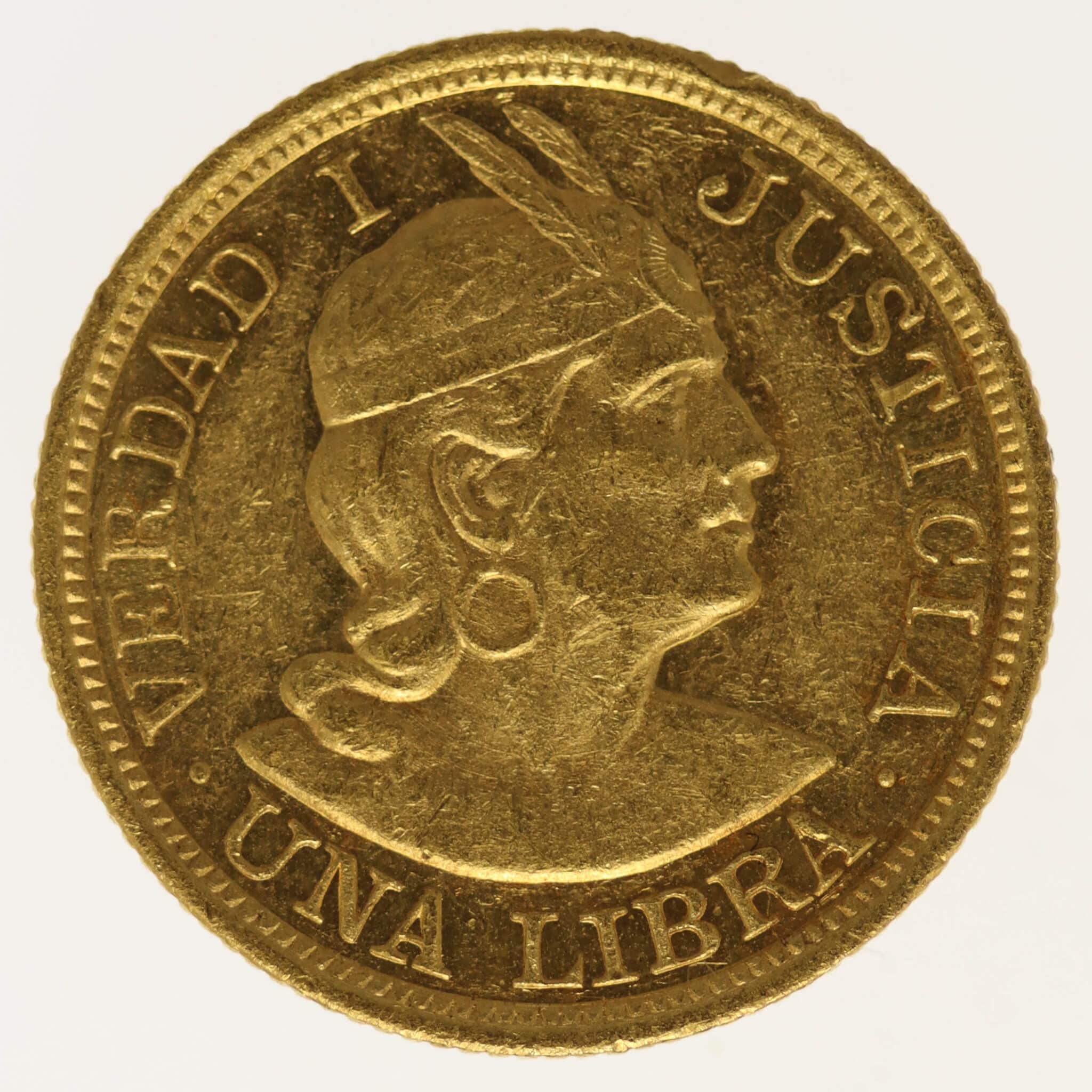 peru - Peru Libra 1917