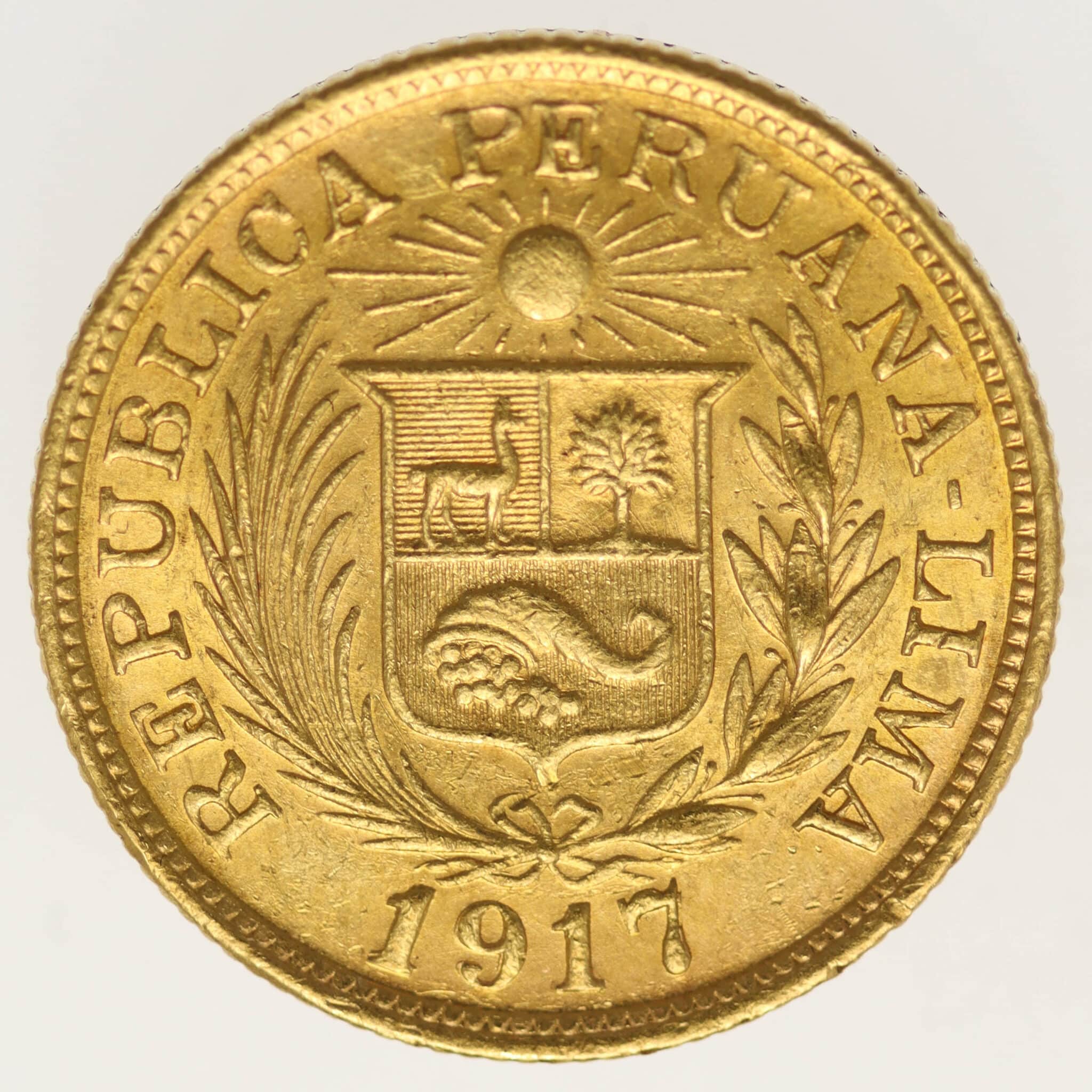 peru - Peru Libra 1917