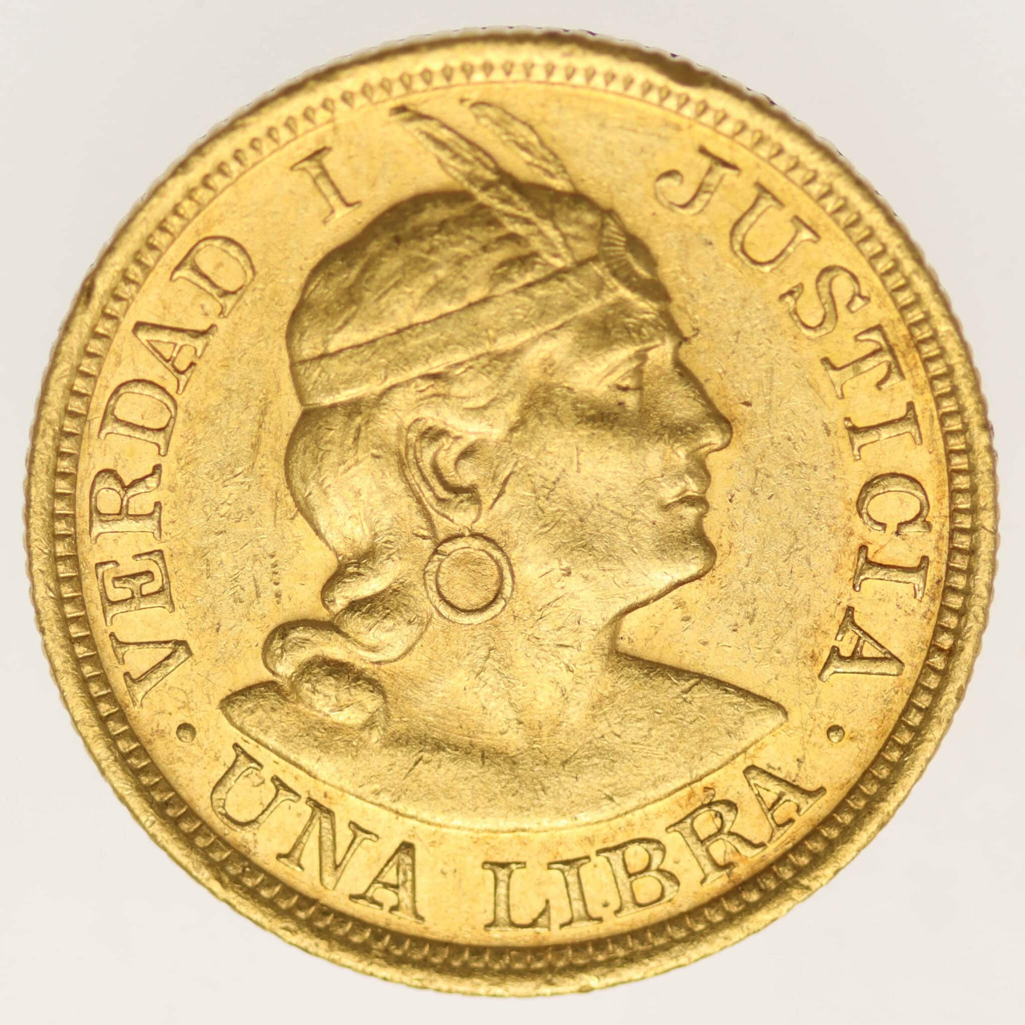 peru - Peru Libra 1917