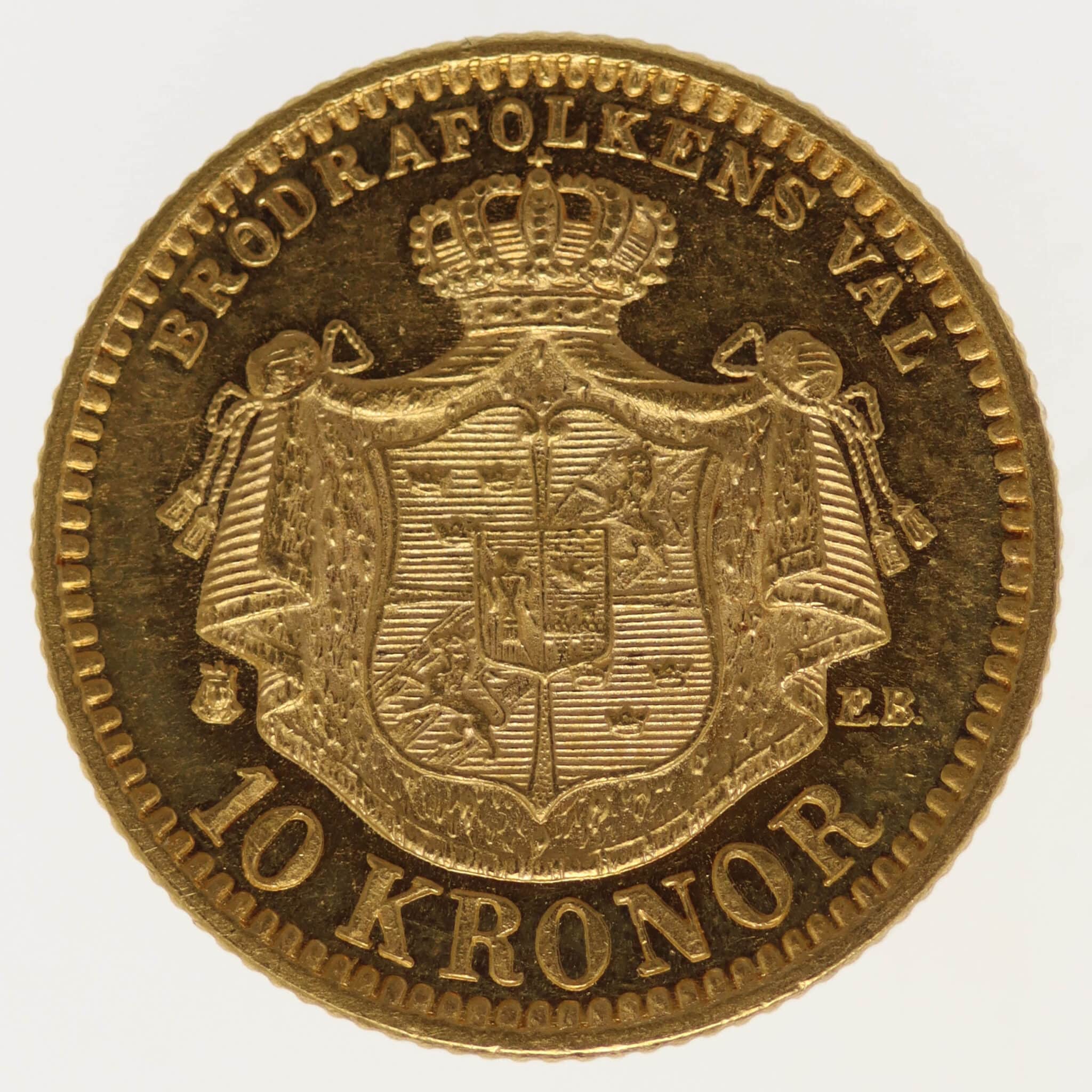 schweden - Schweden Oskar II. 10 Kronen 1894