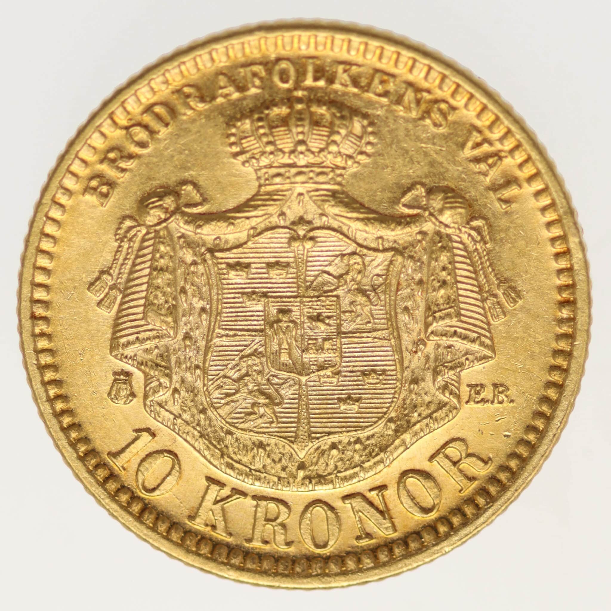 schweden - Schweden Oskar II. 10 Kronen 1894