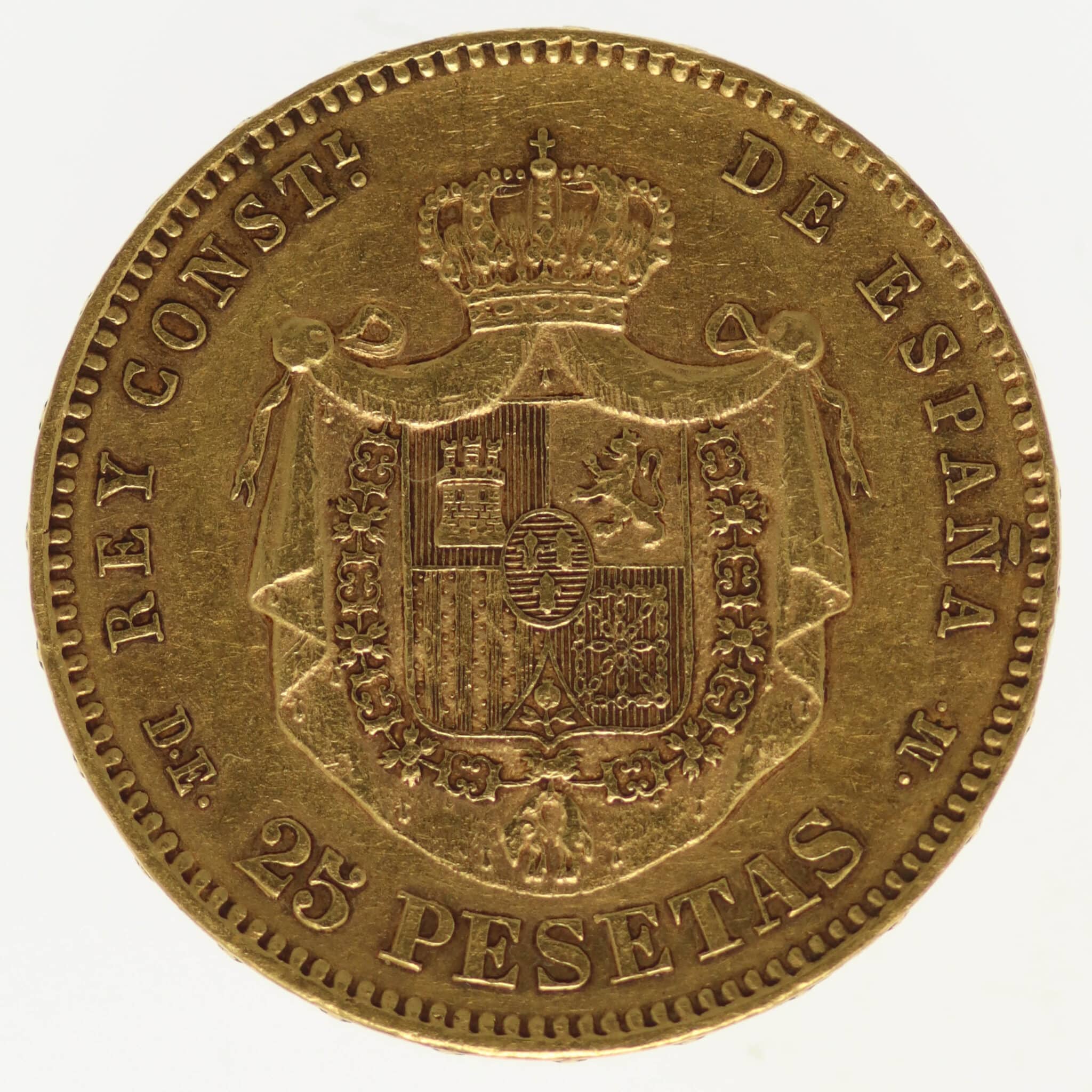 spanien - Spanien Alfonso XII. 25 Pesetas 1878 / 18-78