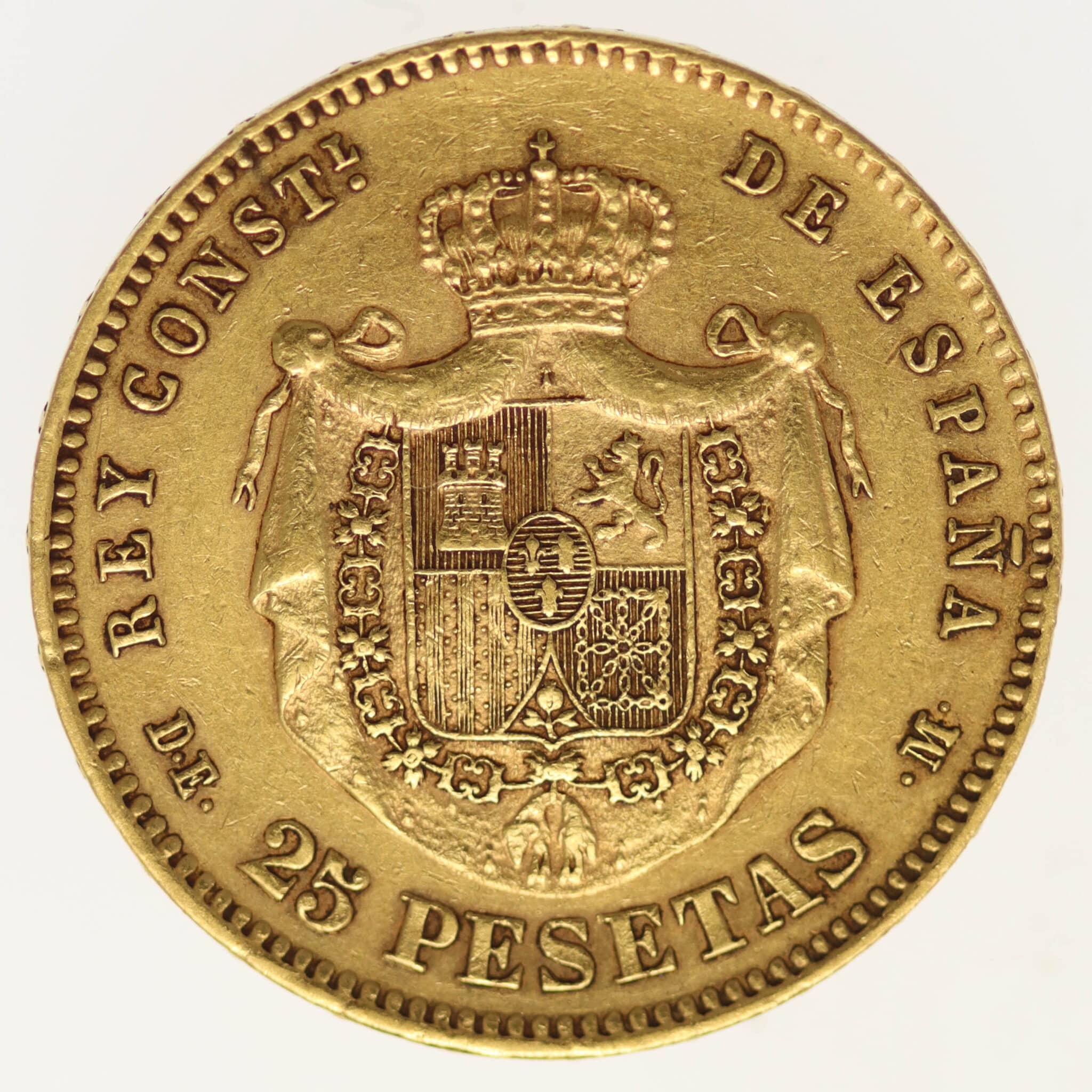 spanien - Spanien Alfonso XII. 25 Pesetas 1878 / 18-78