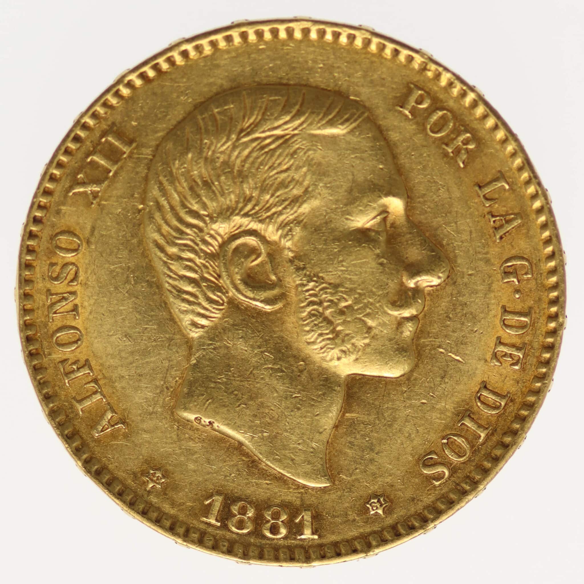 spanien - Spanien Alfonso XII. 25 Pesetas 1881 / 18-81