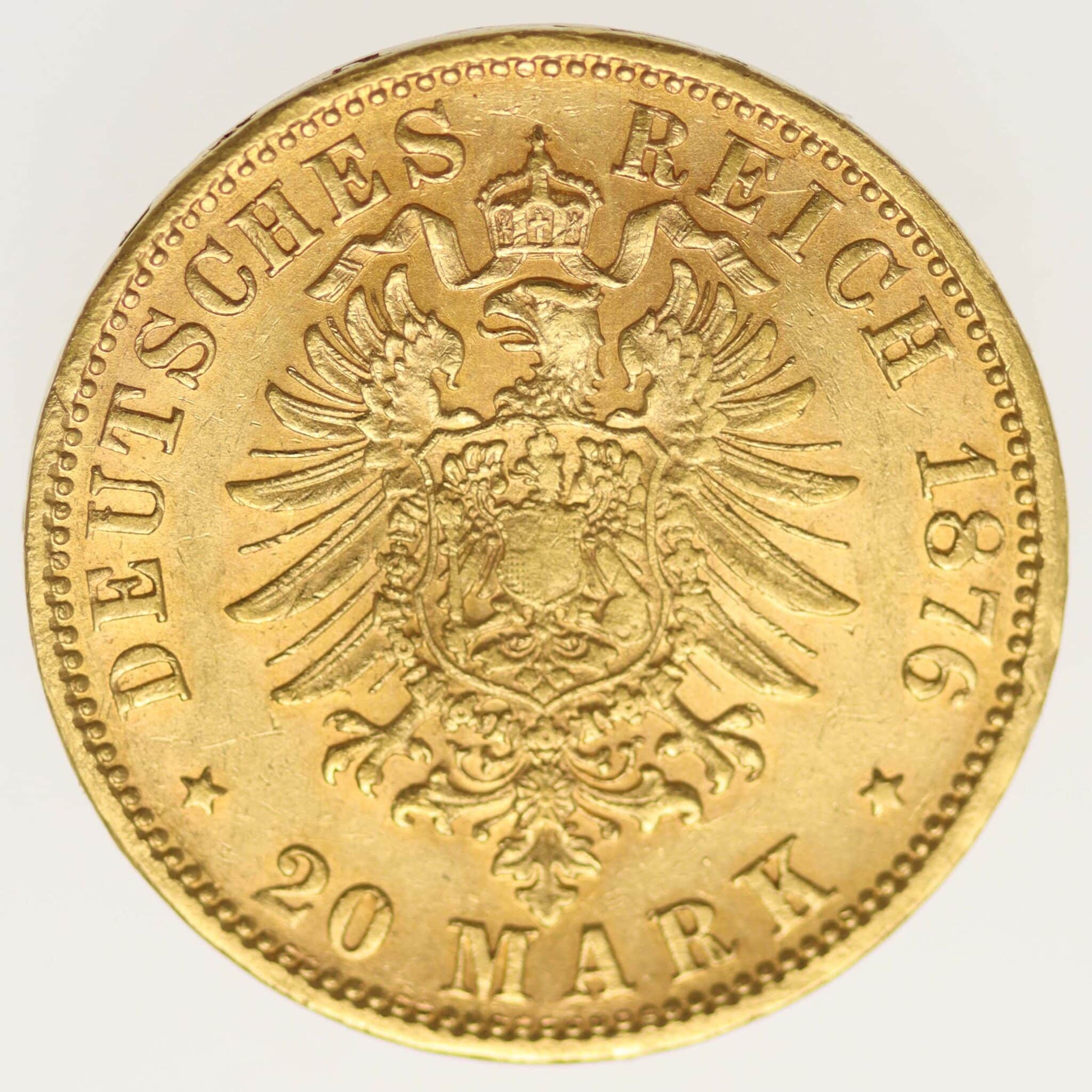 deutsches-kaiserreich-ab-1871 - Bayern Ludwig II. 20 Mark 1876