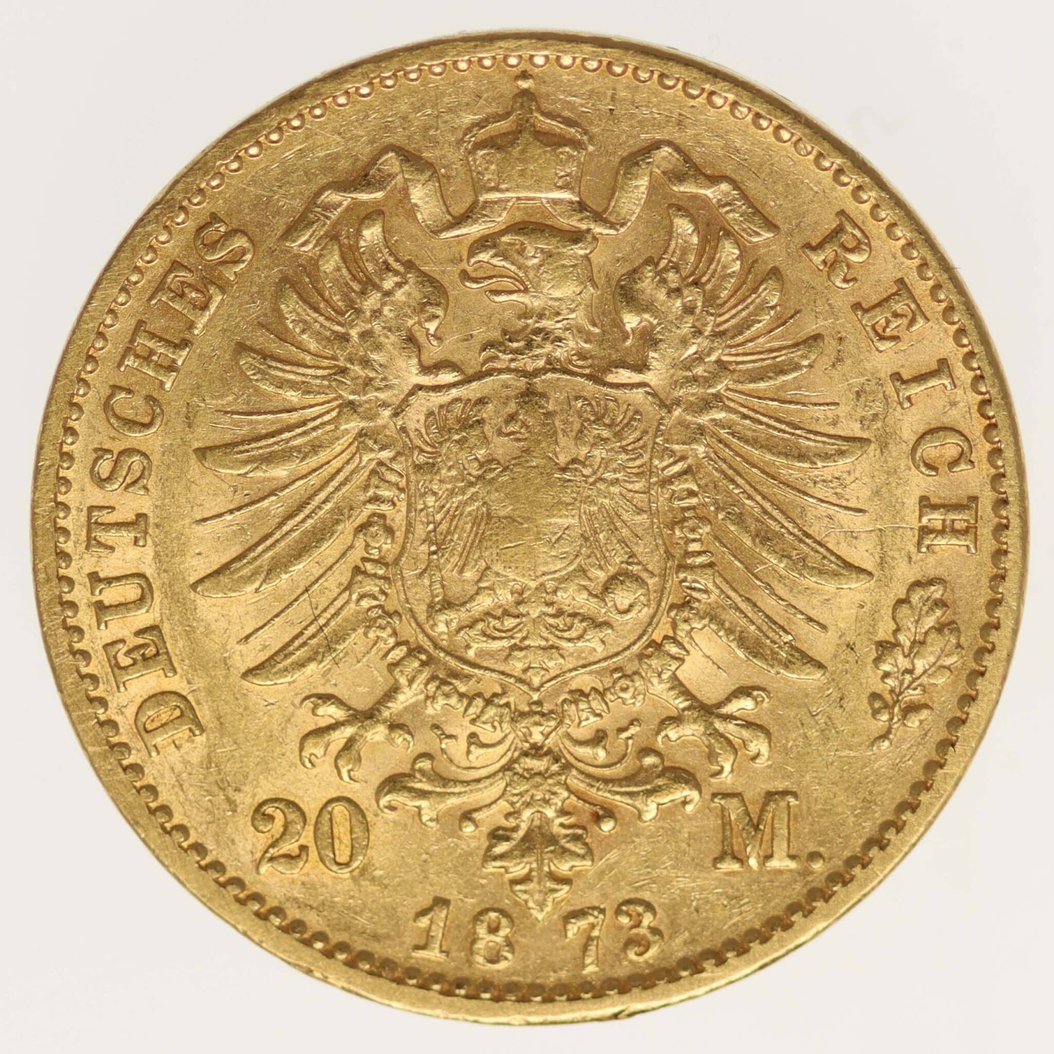 deutsches-kaiserreich-ab-1871 - Bayern Ludwig II. 20 Mark 1873