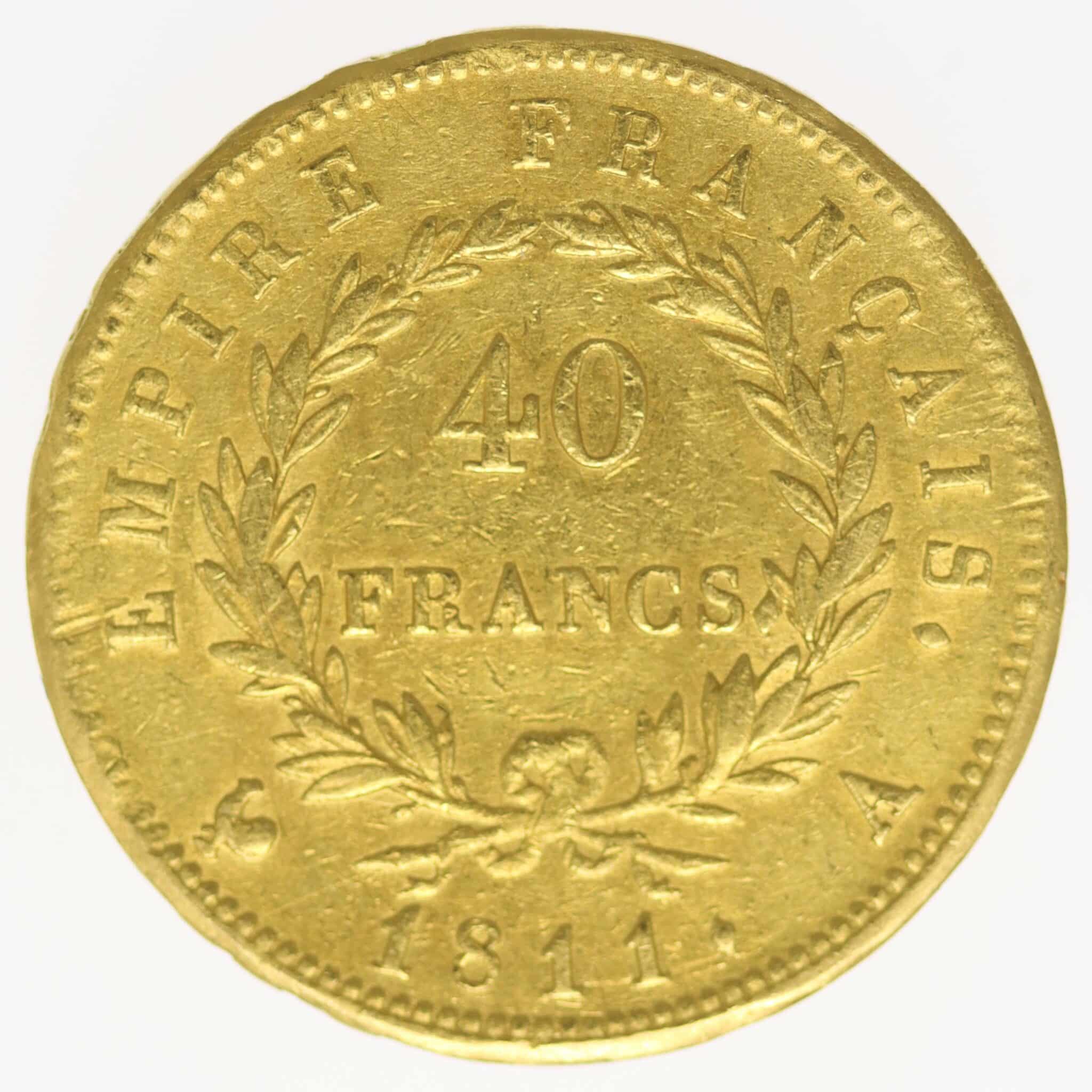 frankreich - Frankreich Napoleon I. 40 Francs 1811 A