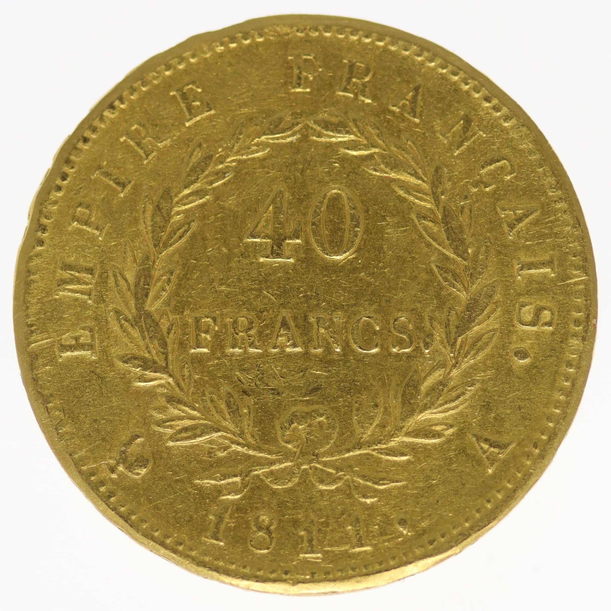 frankreich - Frankreich Napoleon I. 40 Francs 1811 A