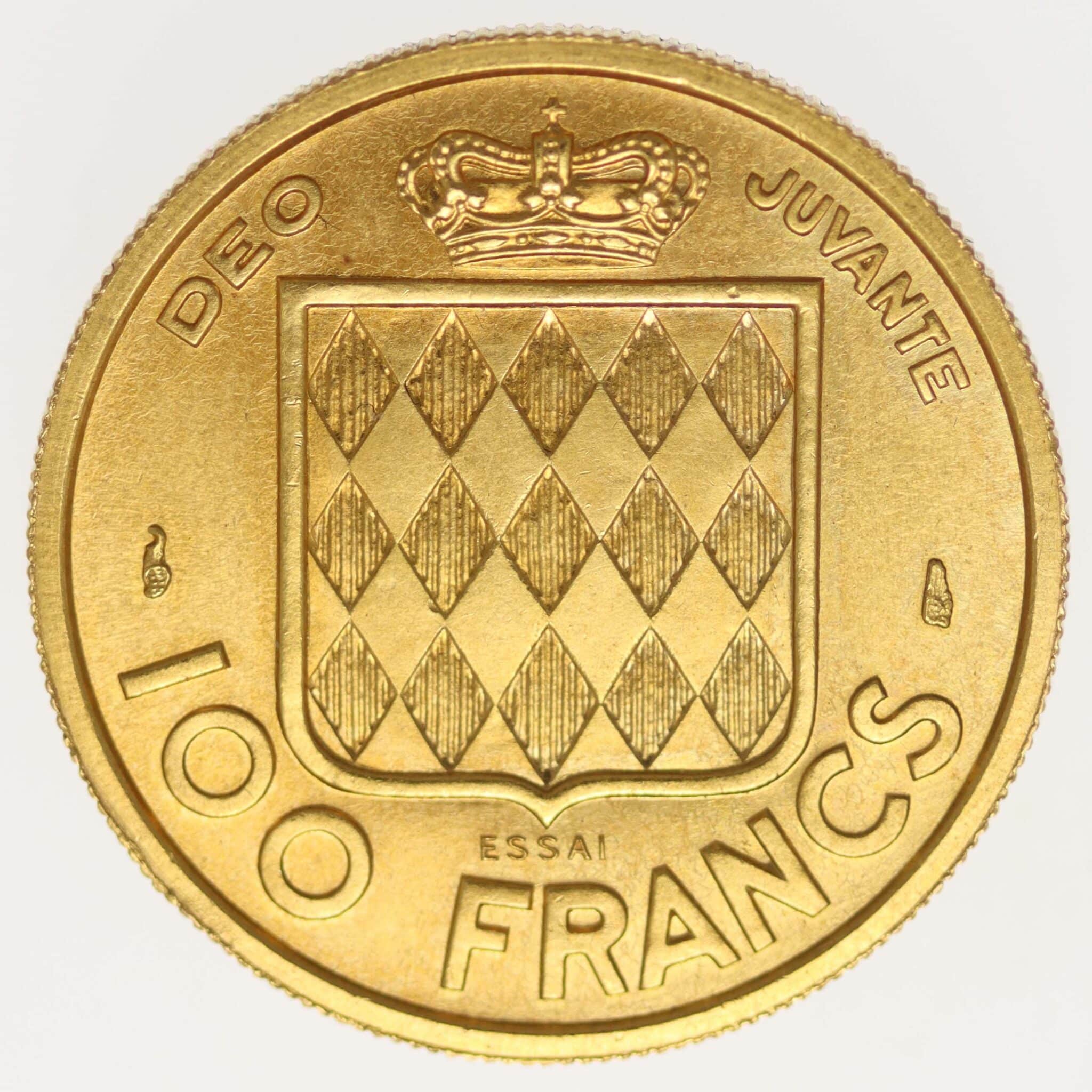 monaco - Monaco Rainer III. 100 Francs 1956