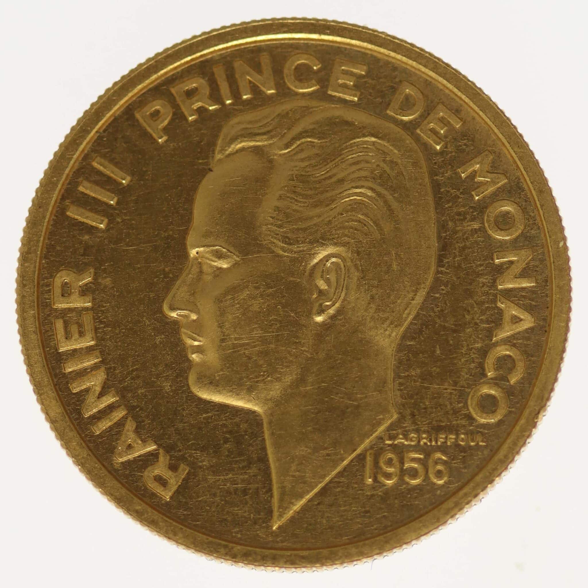 monaco - Monaco Rainer III. 100 Francs 1956