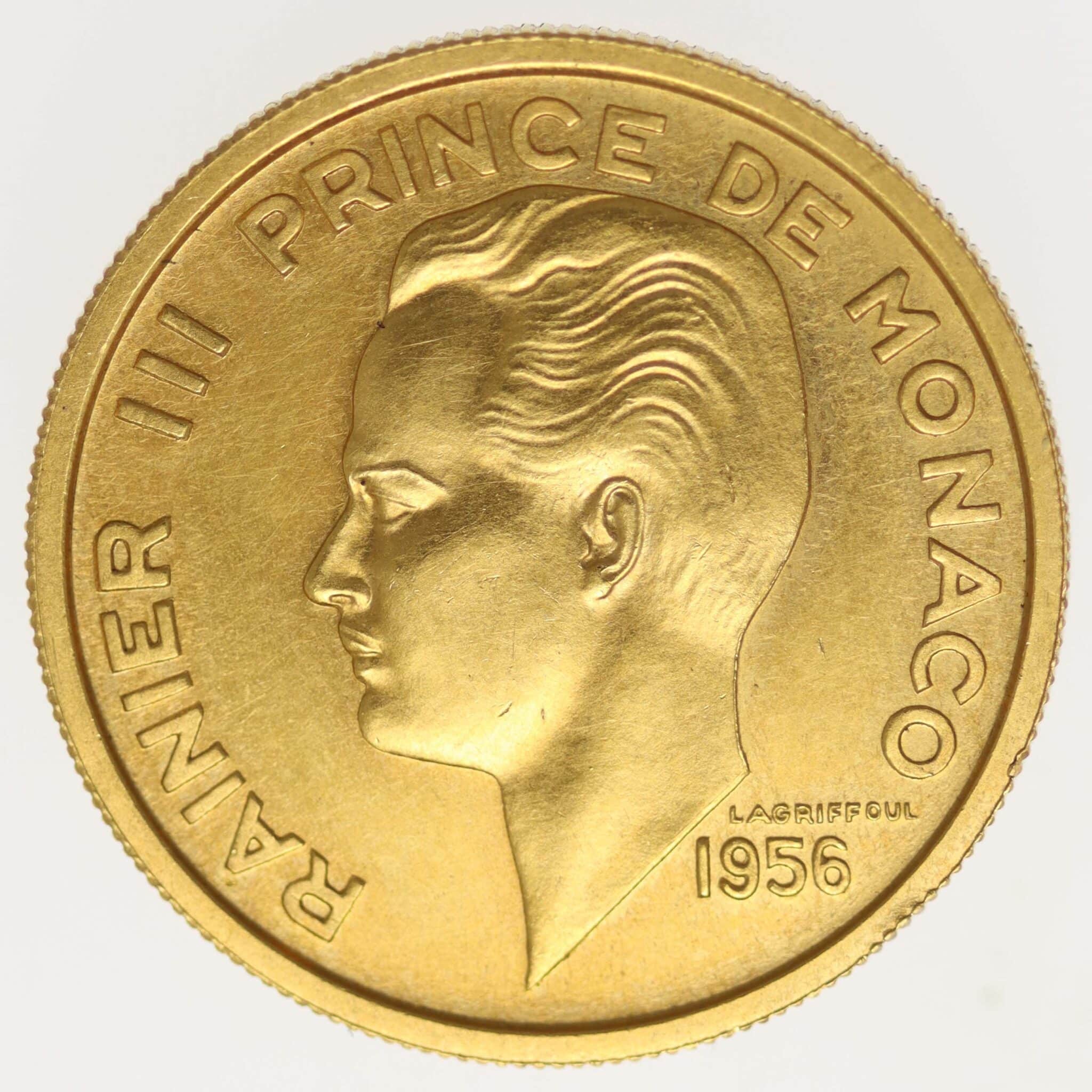 monaco - Monaco Rainer III. 100 Francs 1956