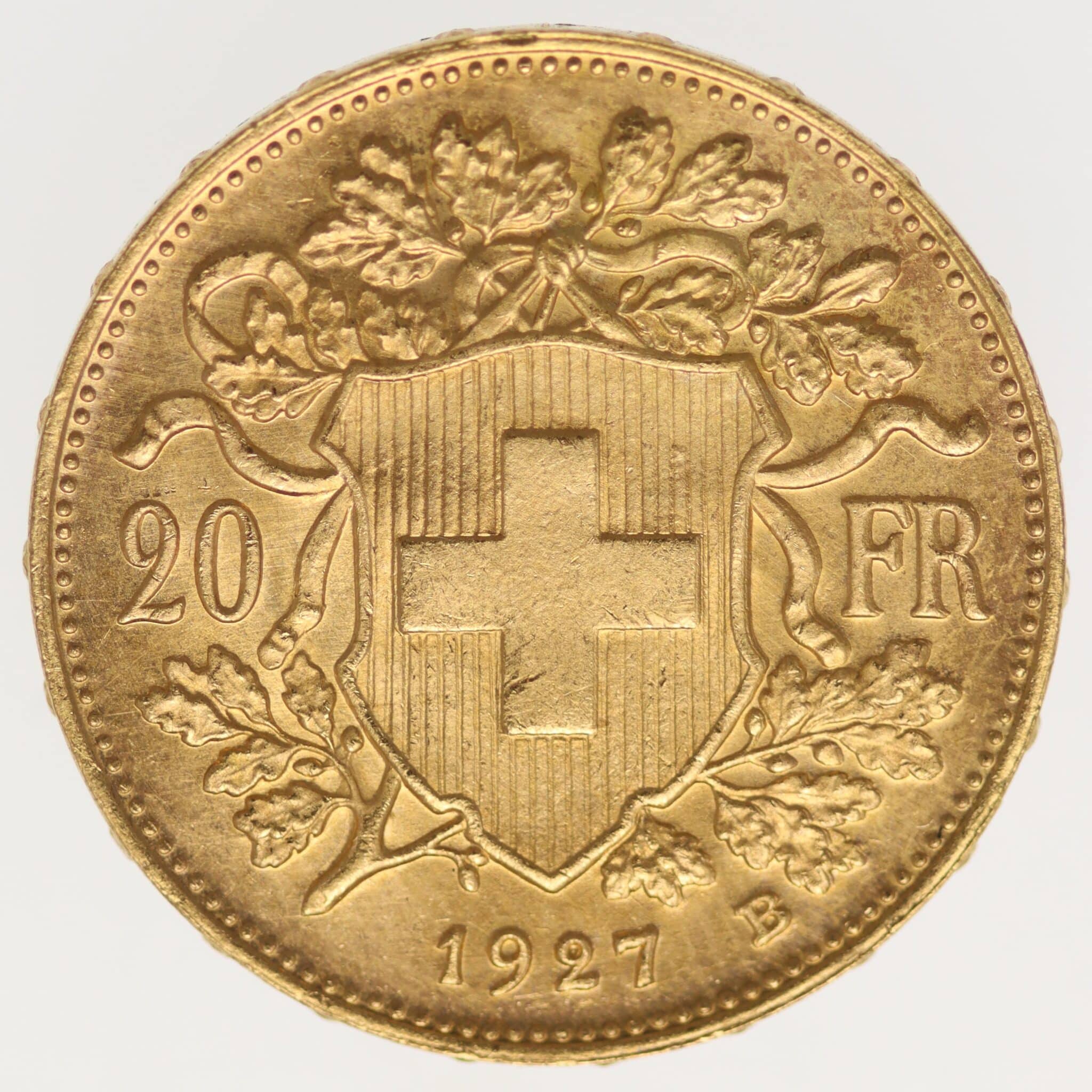 schweiz - Schweiz 20 Franken 1927 B Vreneli