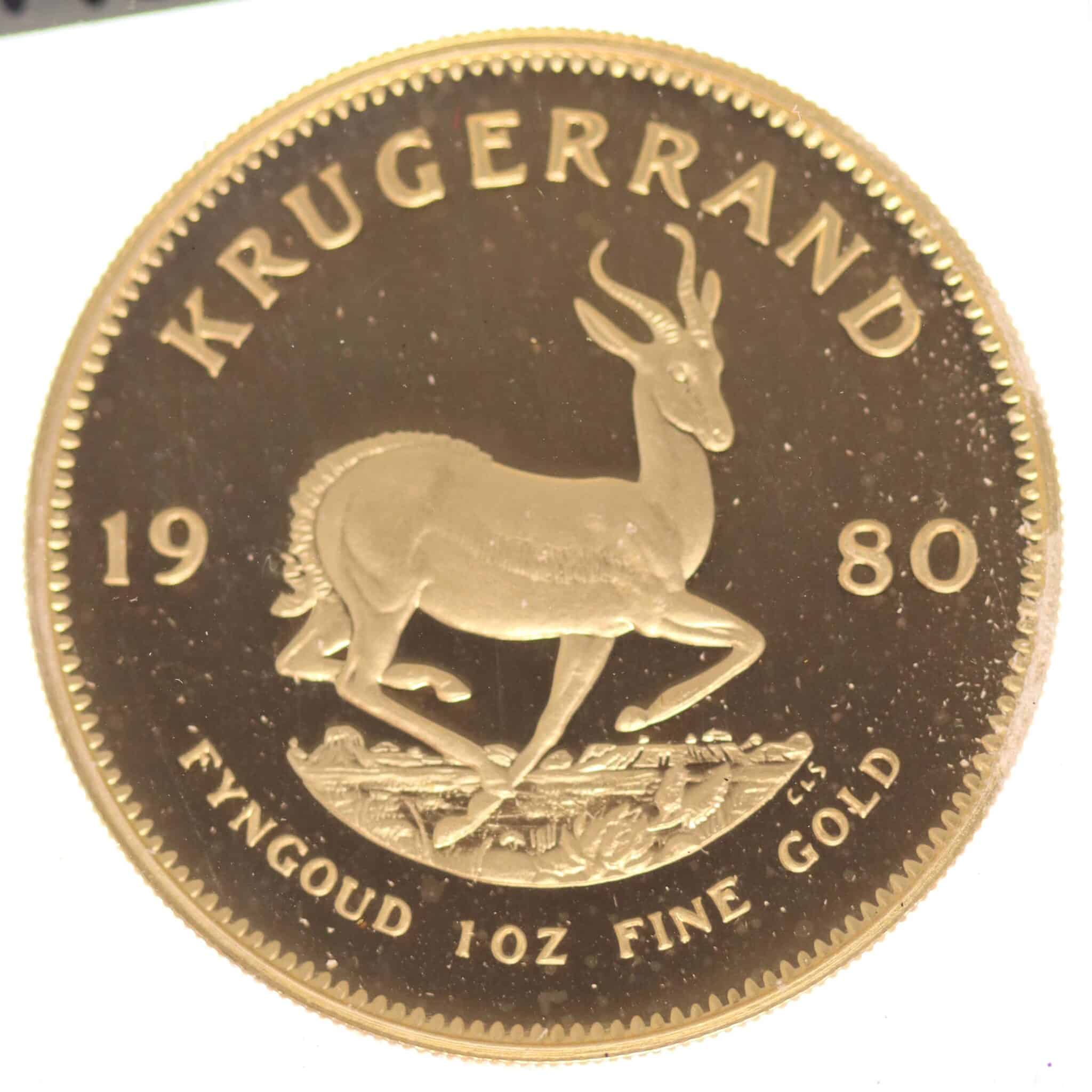 suedafrika - Südafrika Krügerrand 1 Unze 1980 proof