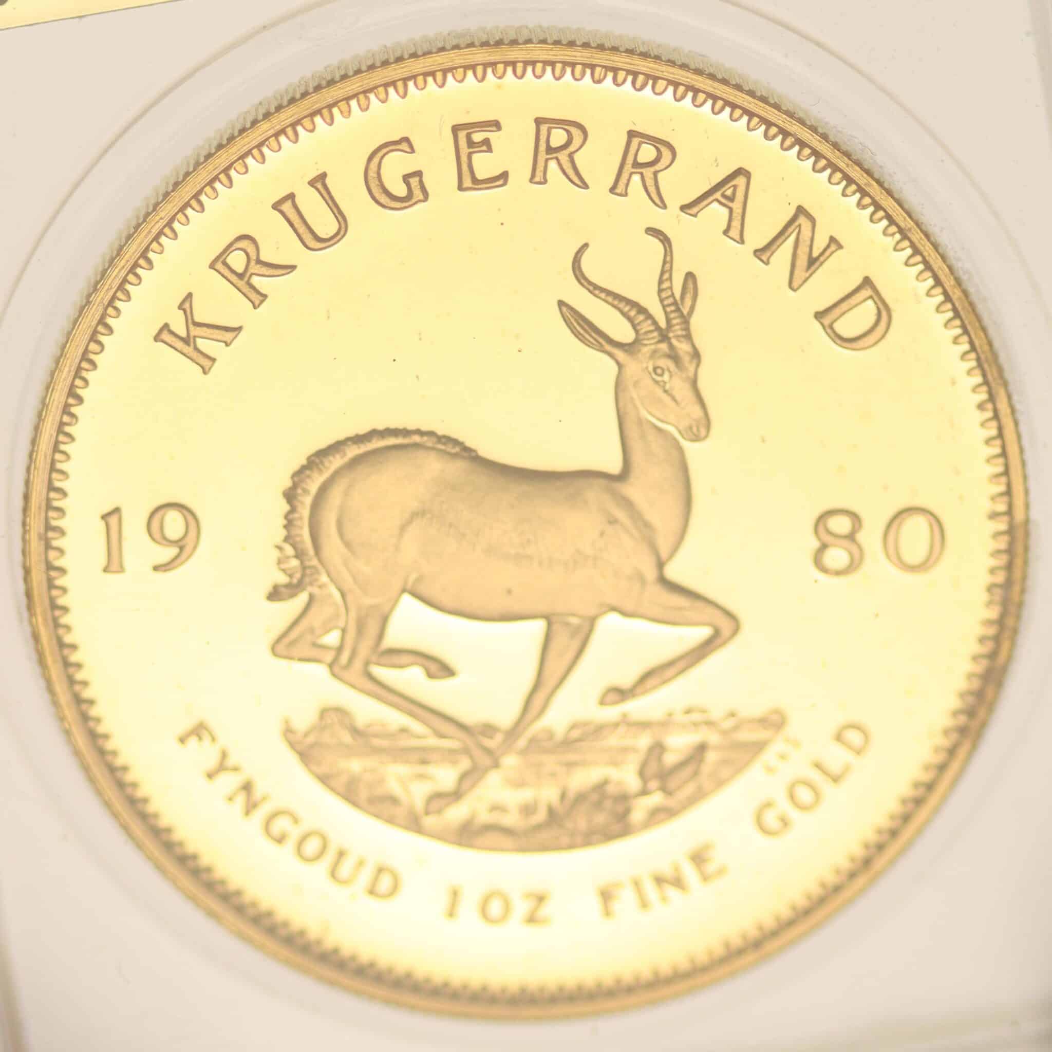 suedafrika - Südafrika Krügerrand 1 Unze 1980 proof