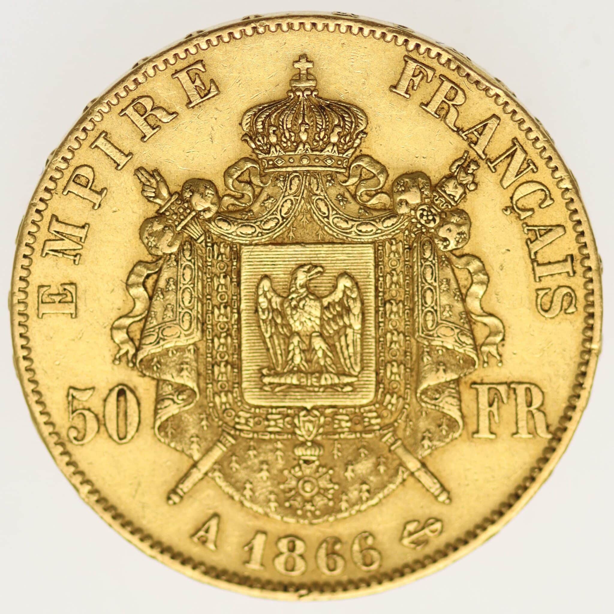 frankreich - Frankreich Napoleon III. 50 Francs 1866 A