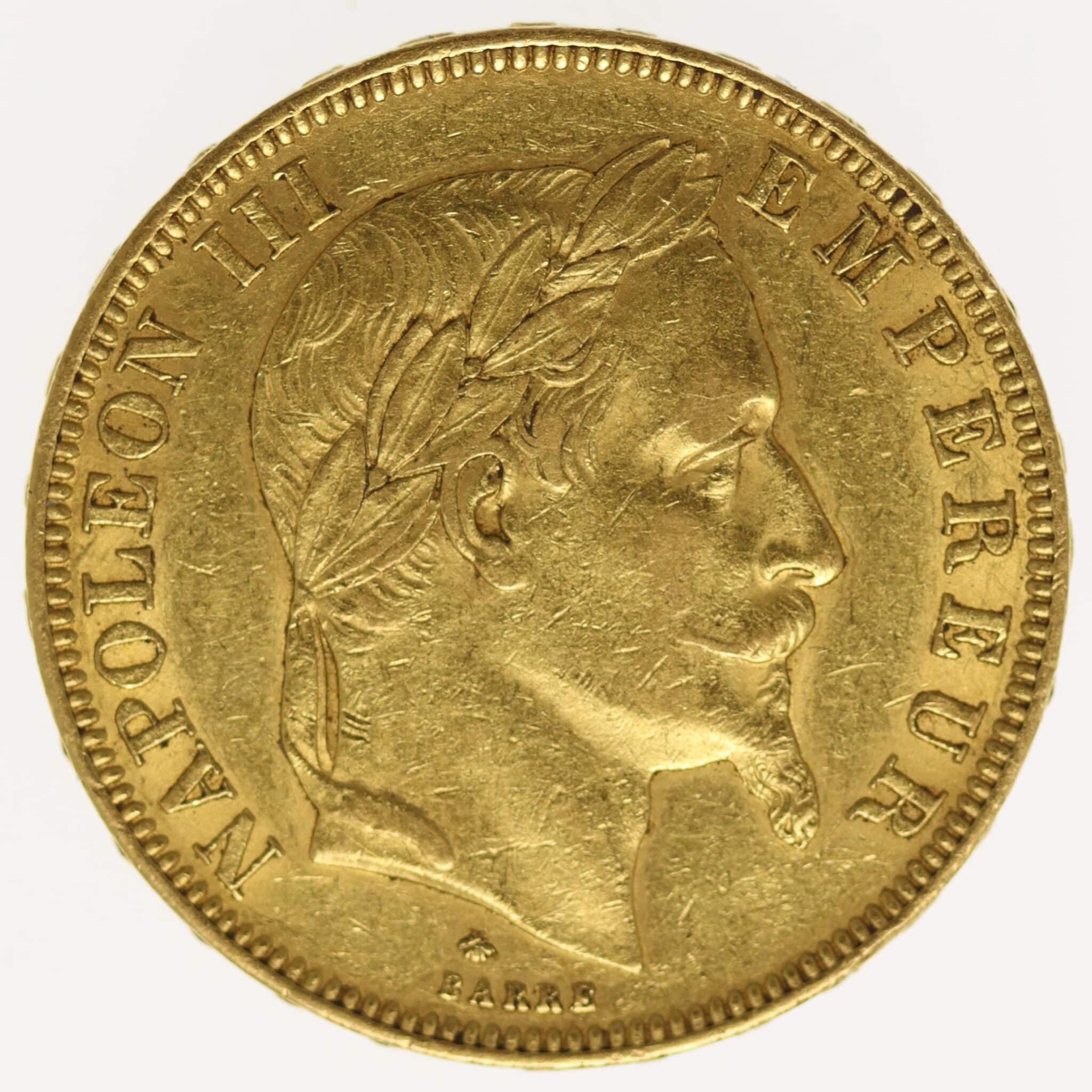 frankreich - Frankreich Napoleon III. 50 Francs 1866 A