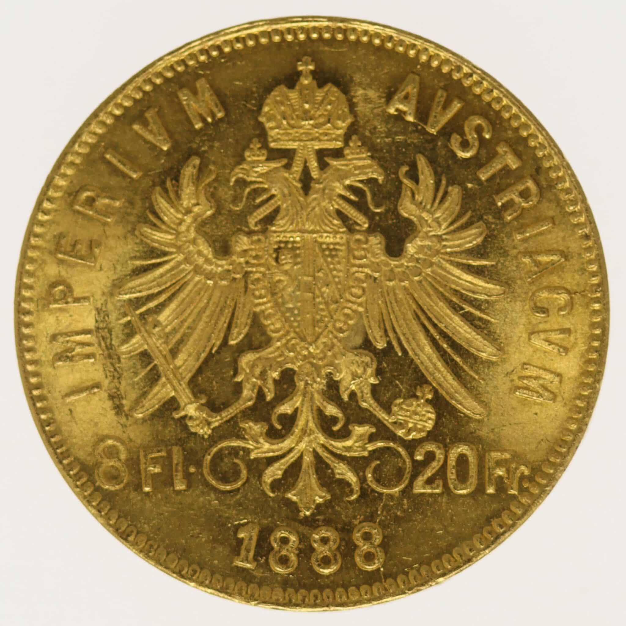 oesterreich - Österreich Kaiserreich Franz Joseph I. 8 Gulden 1888