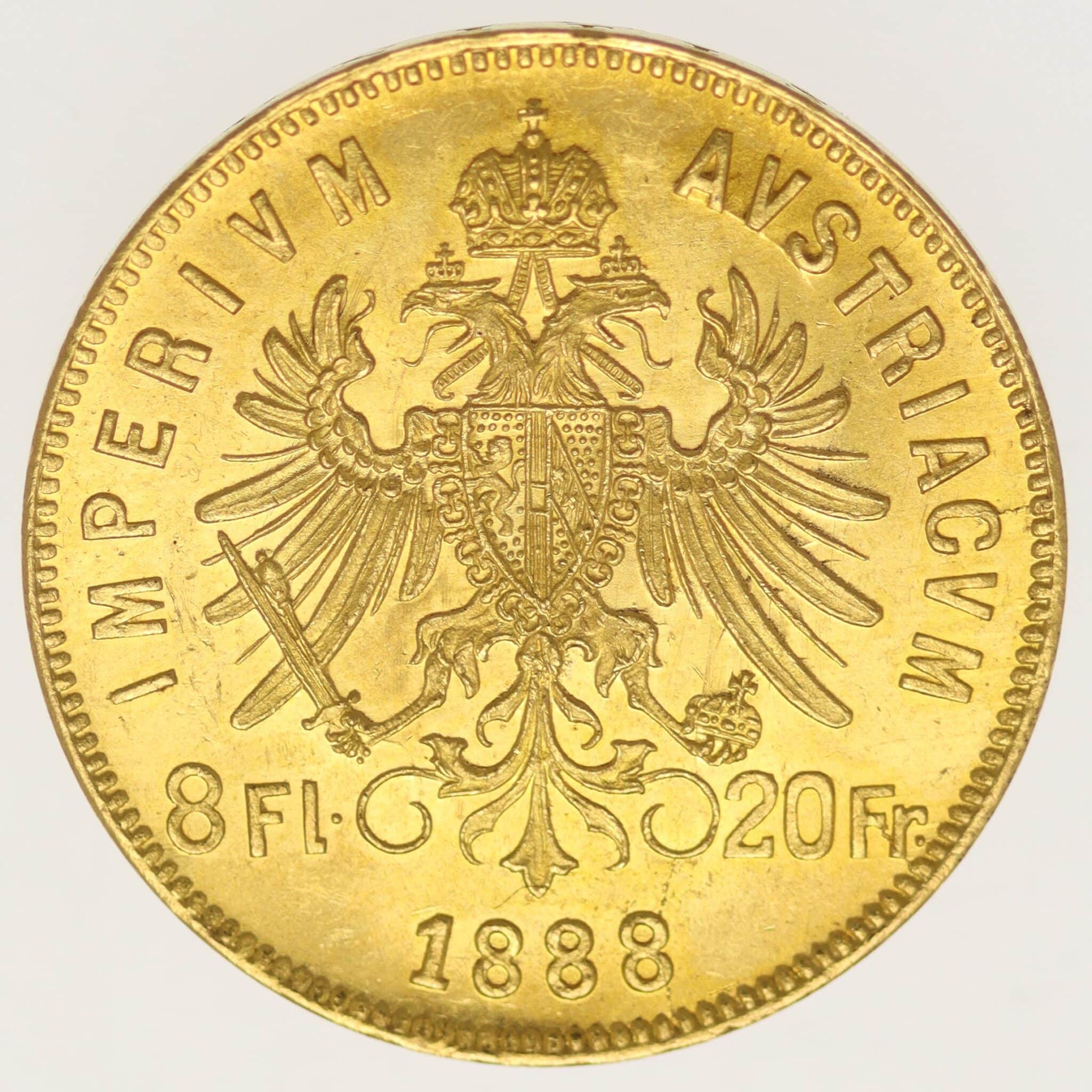 oesterreich - Österreich Kaiserreich Franz Joseph I. 8 Gulden 1888