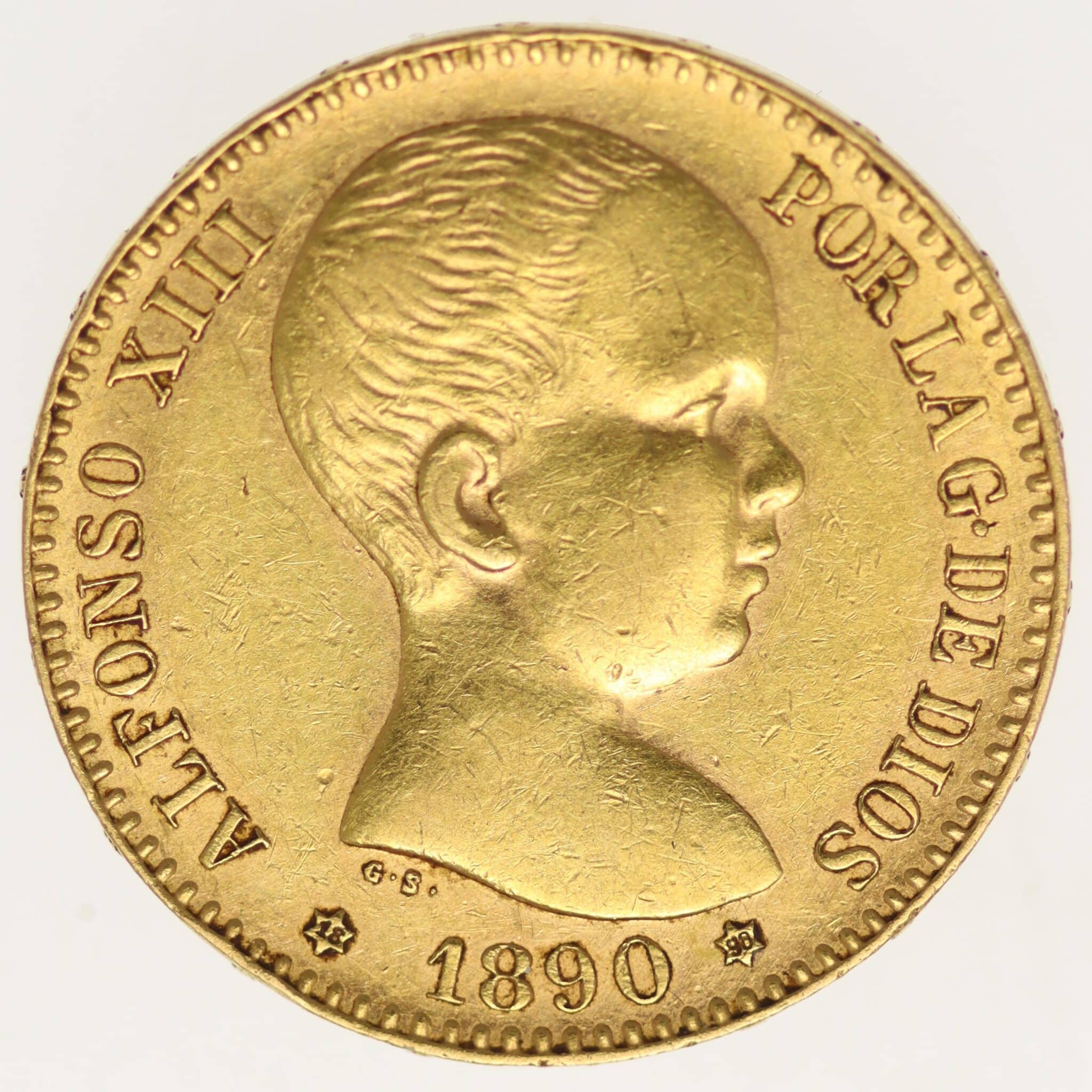 spanien - Spanien Alfonso XIII. 20 Pesetas 1890 / 18-90