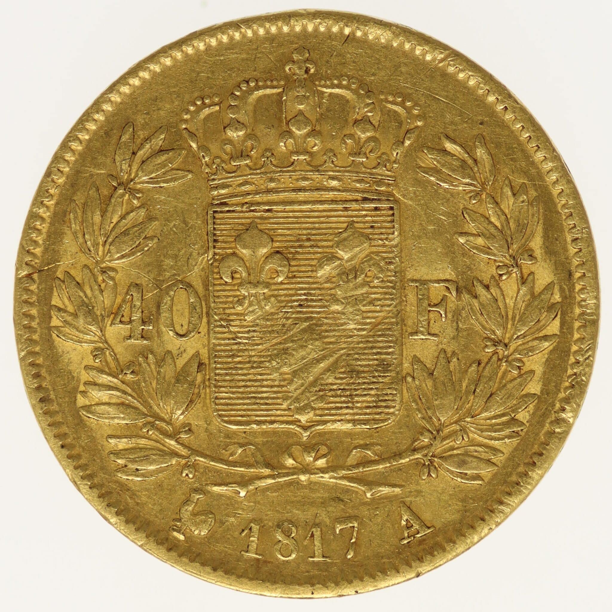 frankreich - Frankreich Louis XVIII. 40 Francs 1817 A