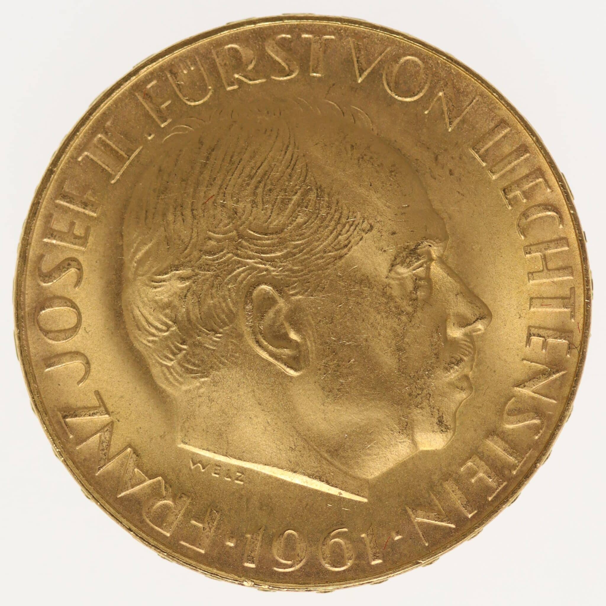 liechtenstein - Liechtenstein Franz Josef II. 50 Franken 1961