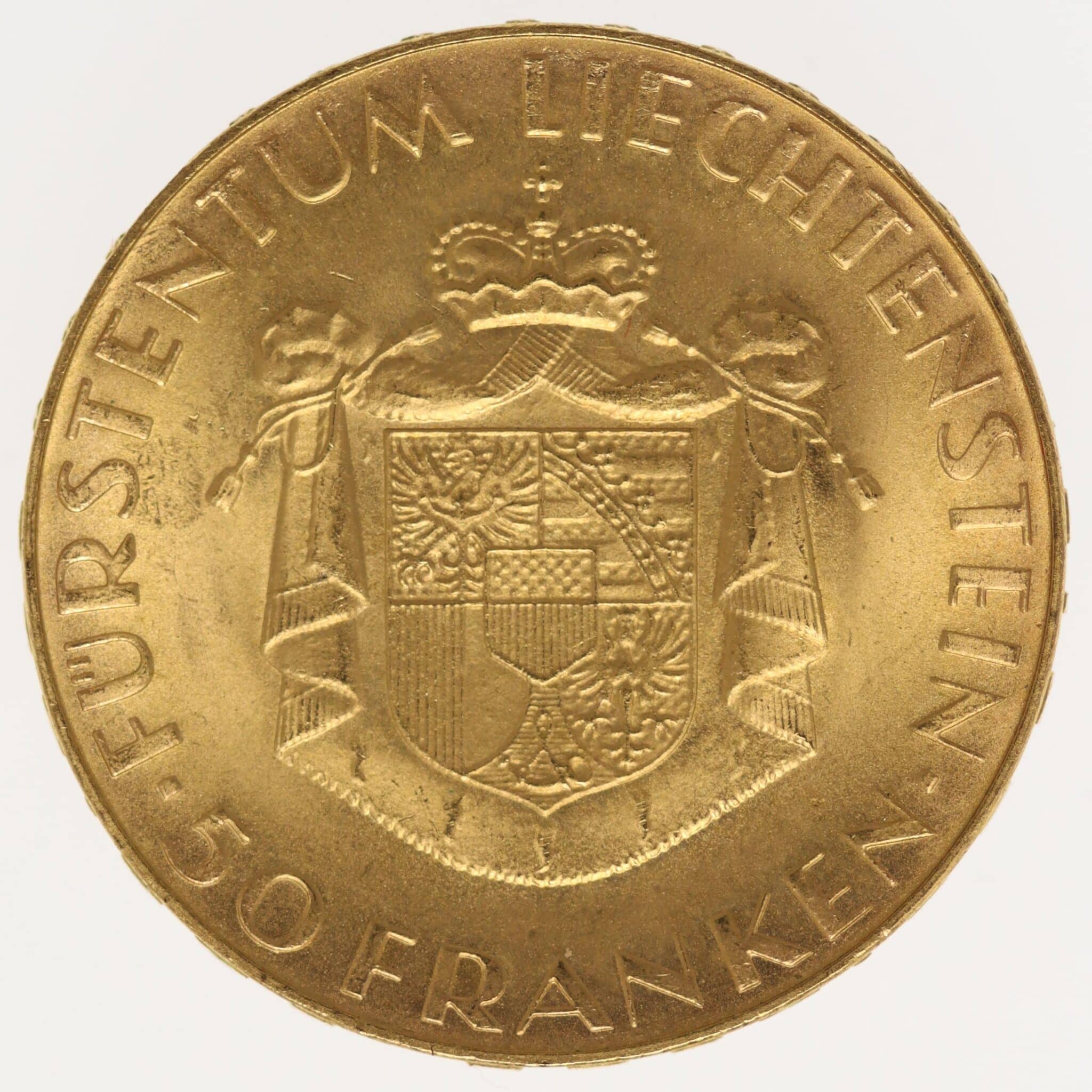 liechtenstein - Liechtenstein Franz Josef II. 50 Franken 1961